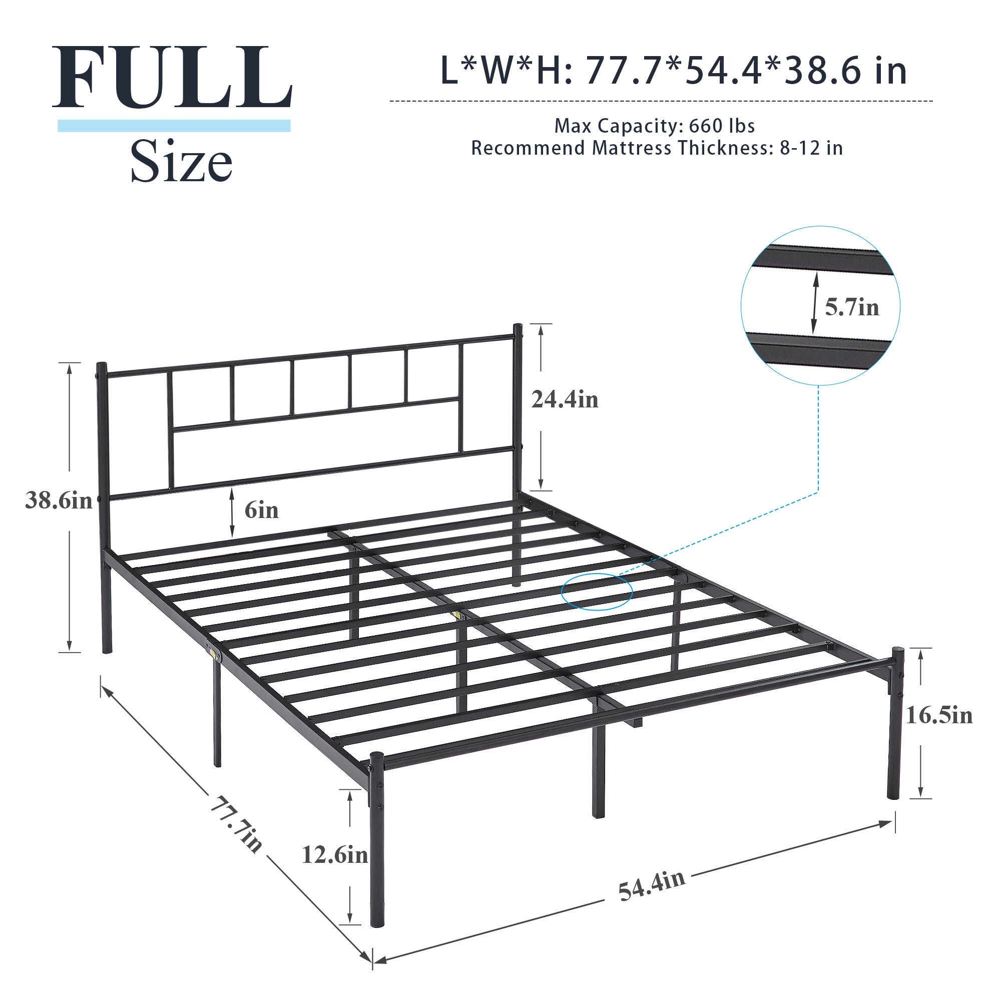 Vecelo LOE-F39-BLK beds - View #3