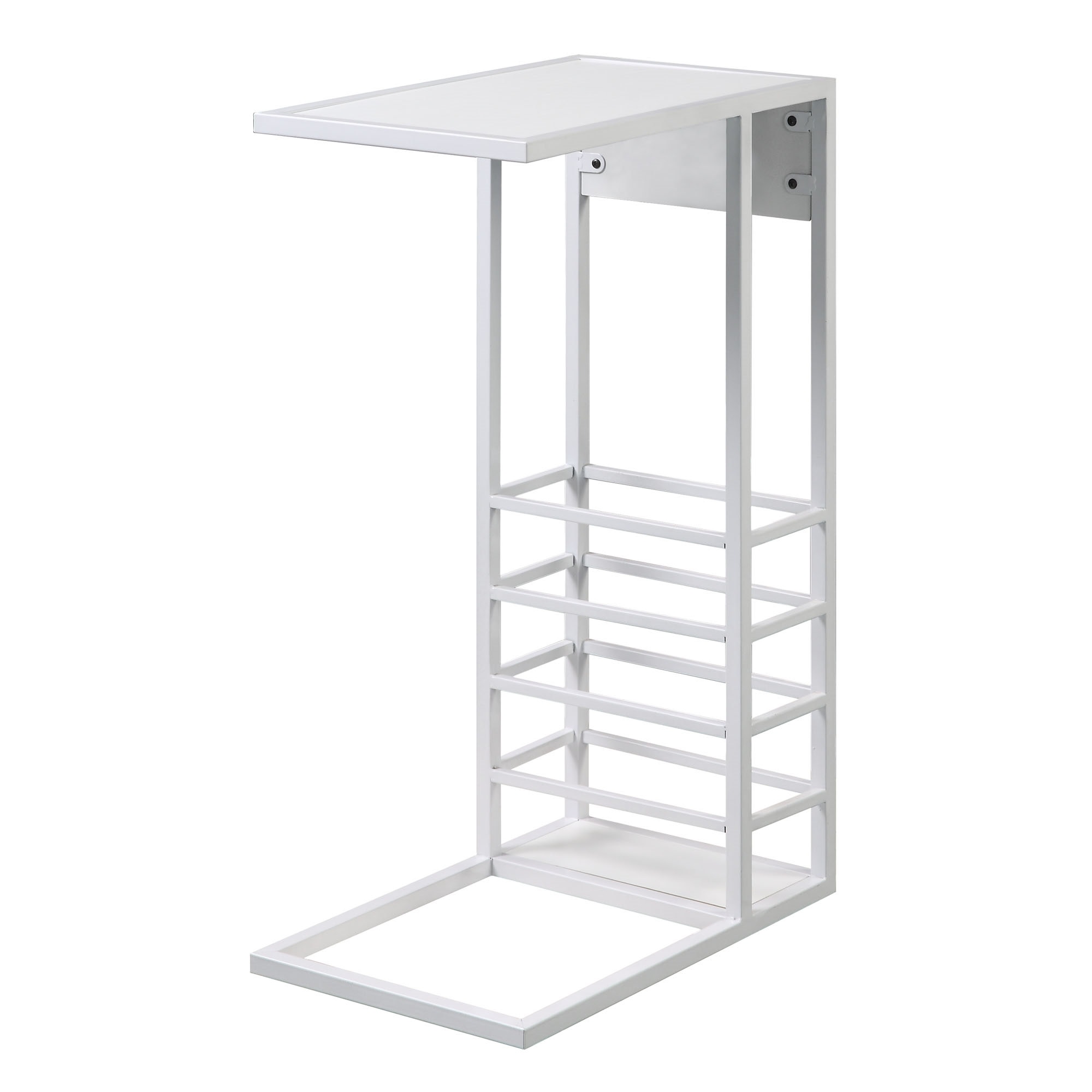 Loft Lyfe LET99-26BE-LS Javion 10.25-in W x 25.5-in H White/White Faux marble Rectangular Modern End Table