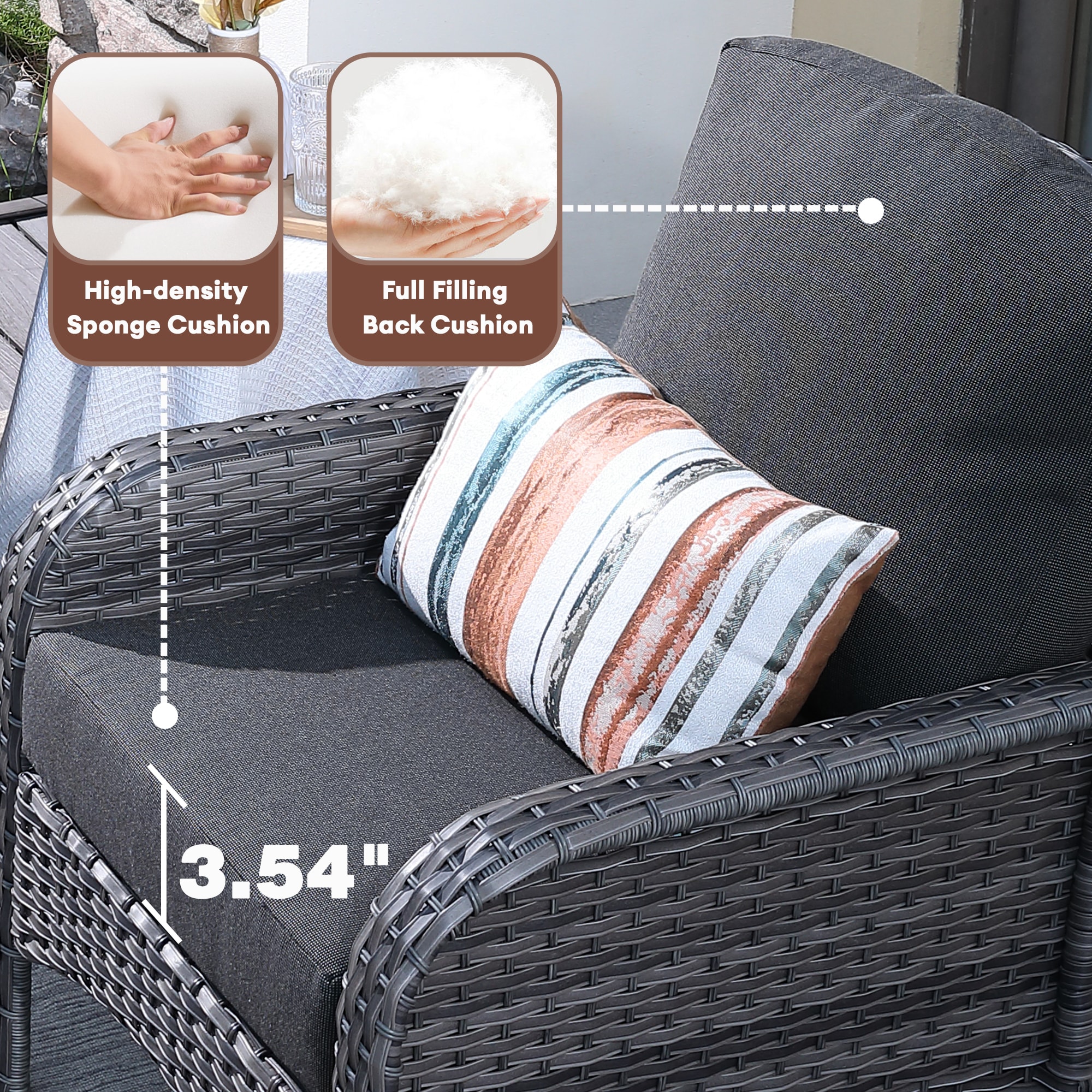 XIZZI XIGNDS103-YMFP Patio-Conversation-Sets - View #5