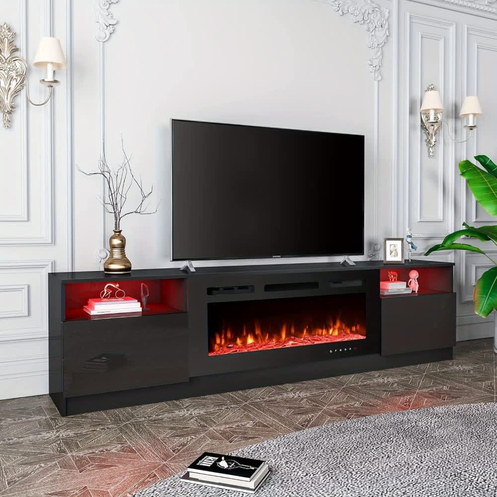 U-HOMY WQ-021BK+021BK-HM Electric-Fireplaces - View #6