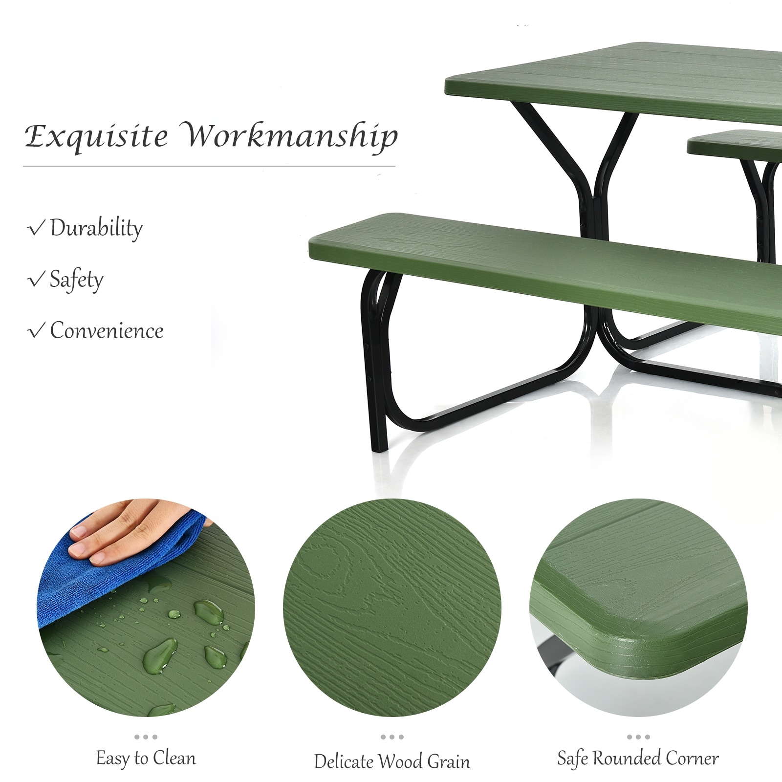 WELLFOR DOG3499LS Picnic-Tables - View #3