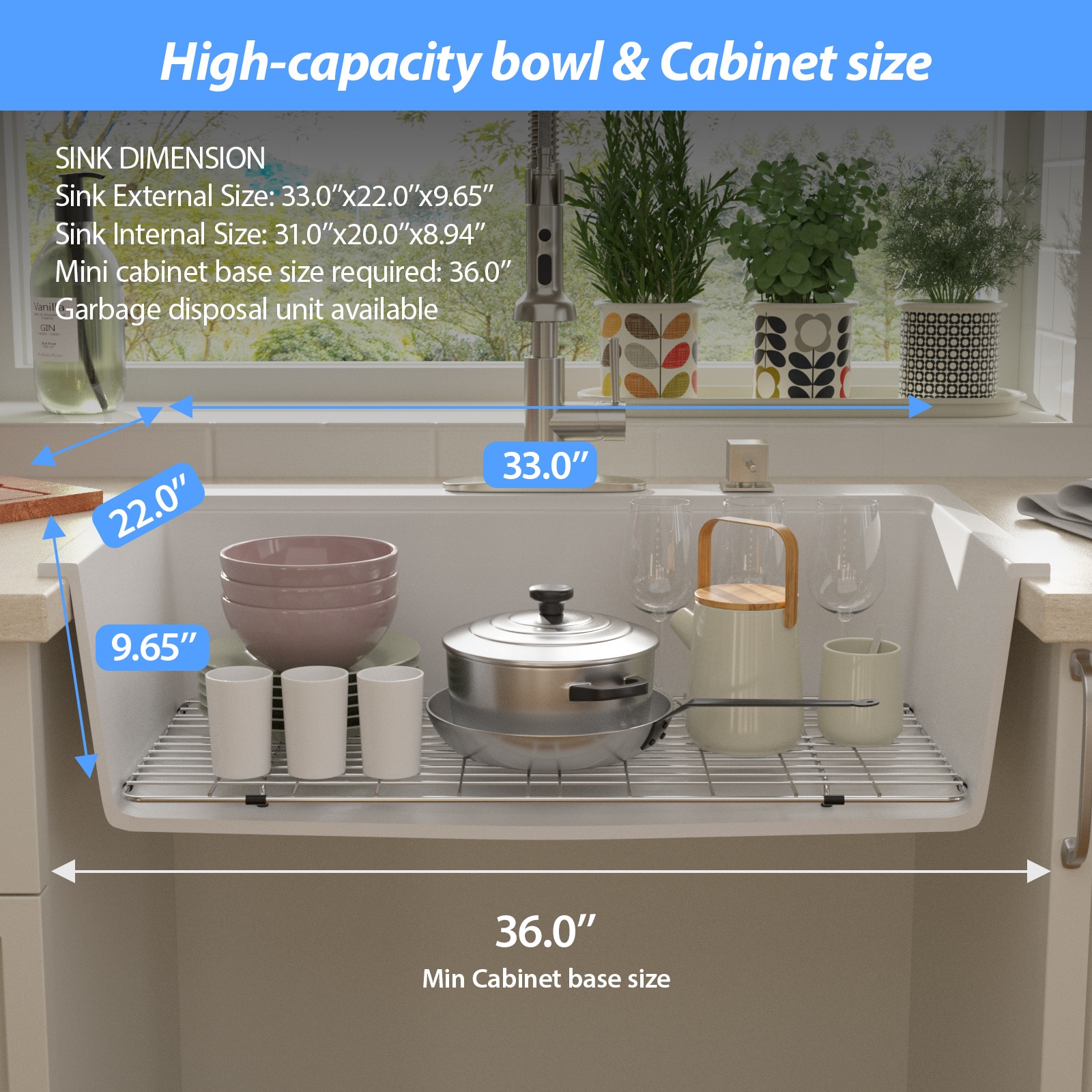 Lordear LD-SYSWHTS33 Kitchen-Sinks - View #8