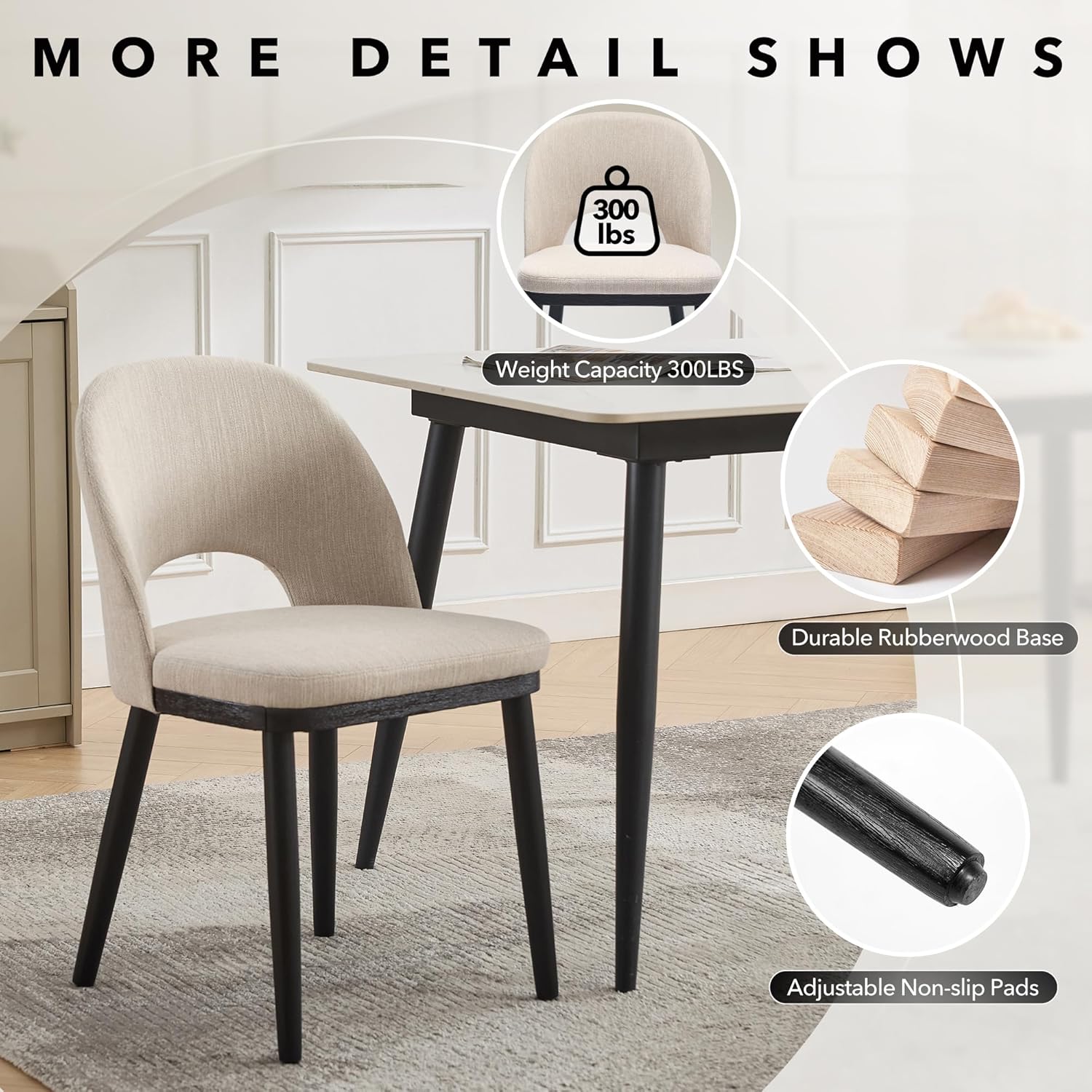 Qeetex QET-DC-WJ594 Dining-Chairs - View #4