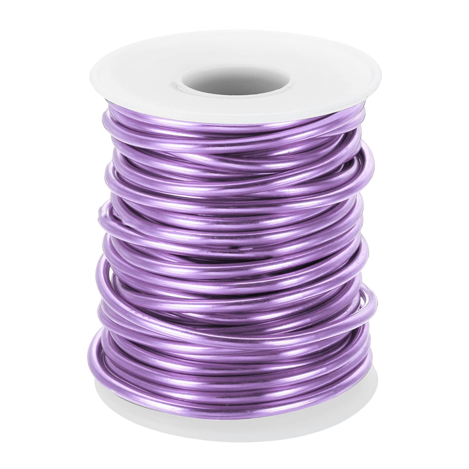 PATIKIL 8 Gauge 3mm Aluminum Craft Wire 32.8 Ft Metal Wire Armature Bendable Wire for Jewelry Making Metal Wrap DIY Light Purple