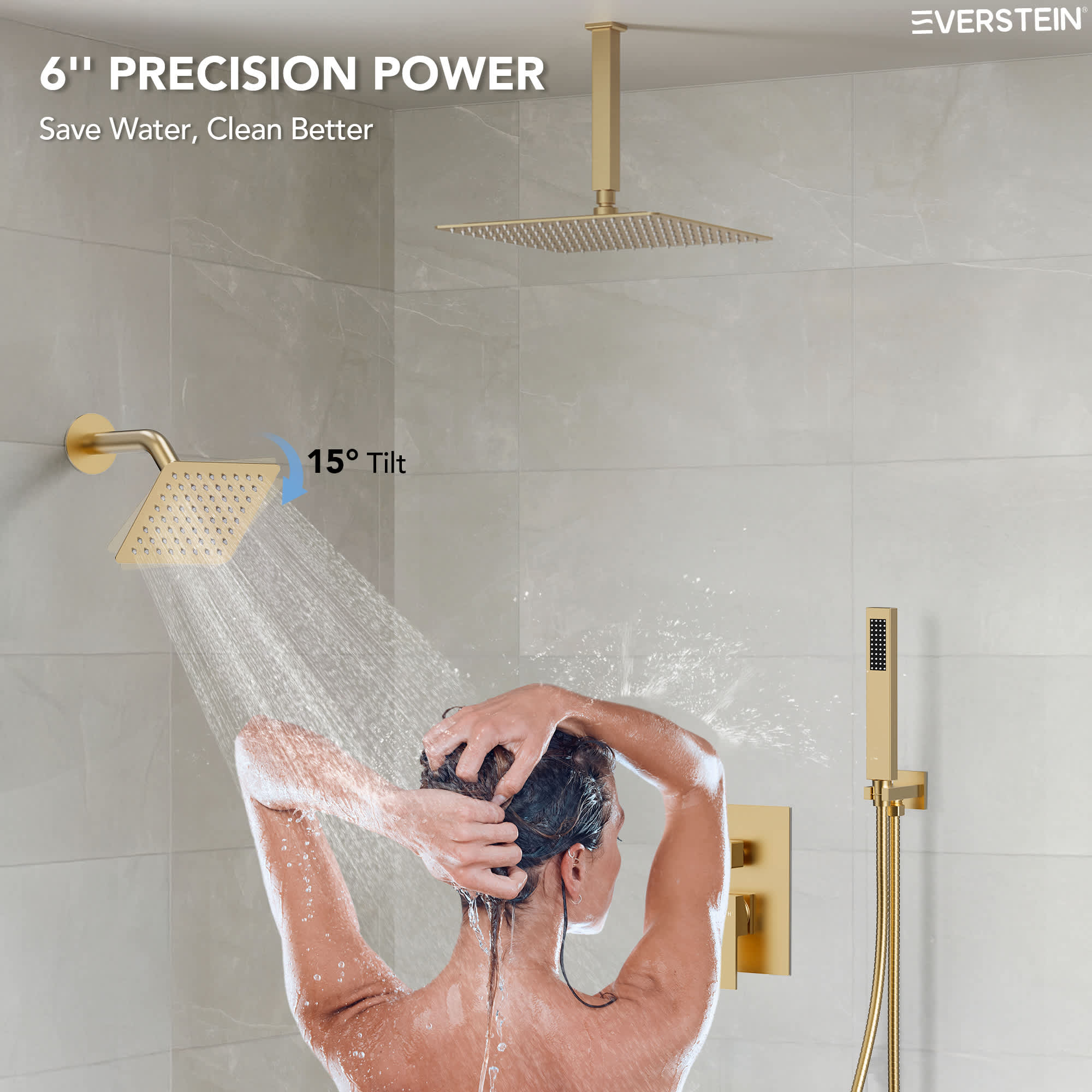 EVERSTEIN SFS-1060-GD10 Tub-Shower-Faucets - View #3