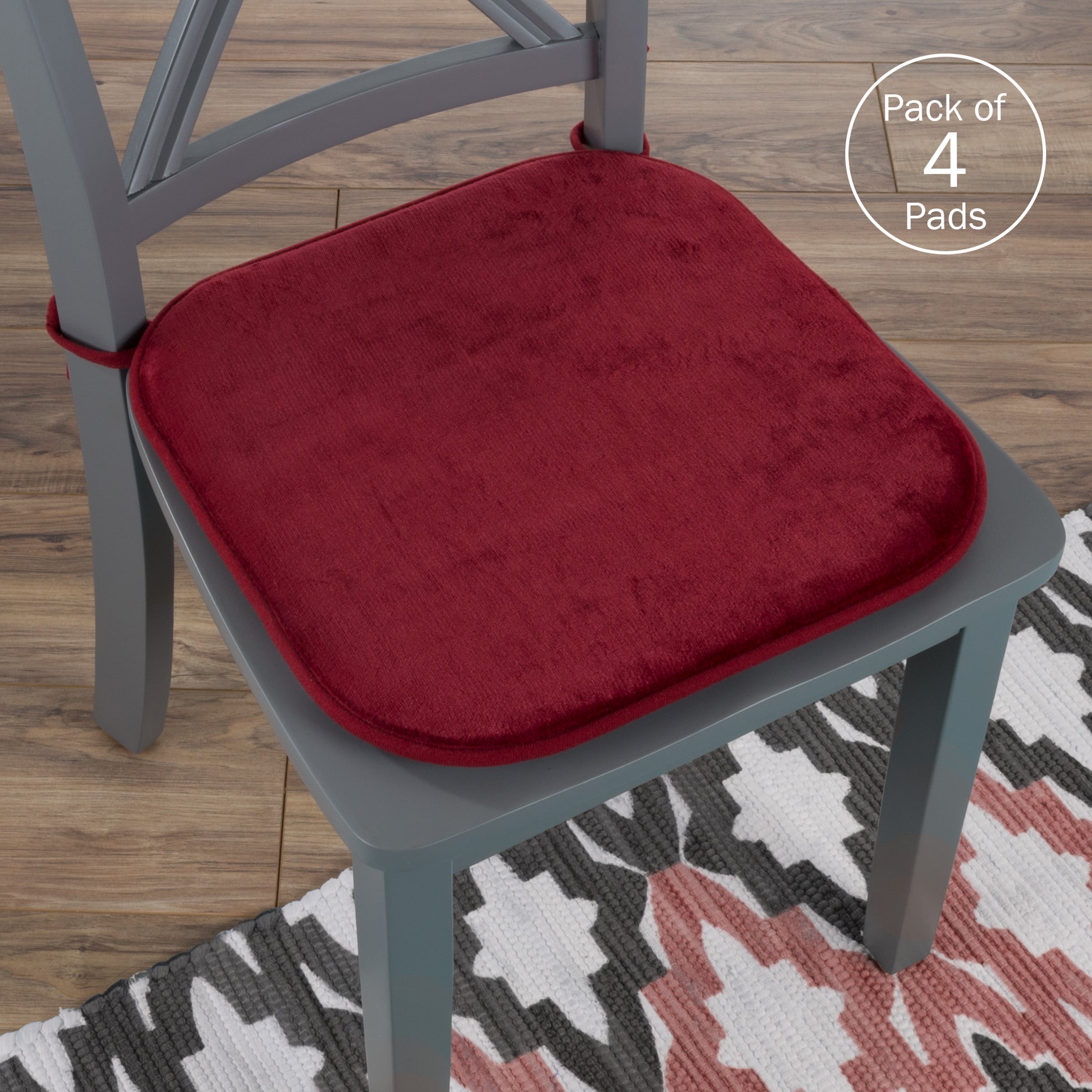 Lavish Home 16-Inches x 16.25-Inches Foam Square Padded swivel seat cushion #SH-BUND195
