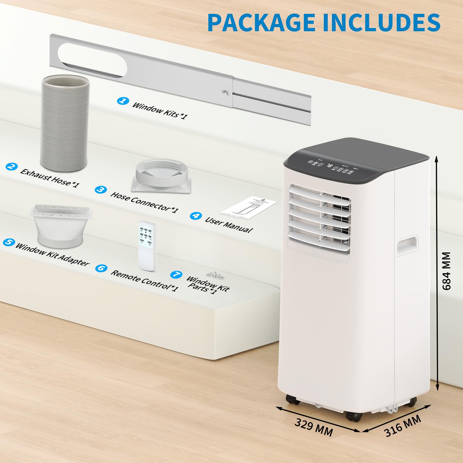 DEXSO ENCOREPHKBA16916 Portable-Air-Conditioners - View #3