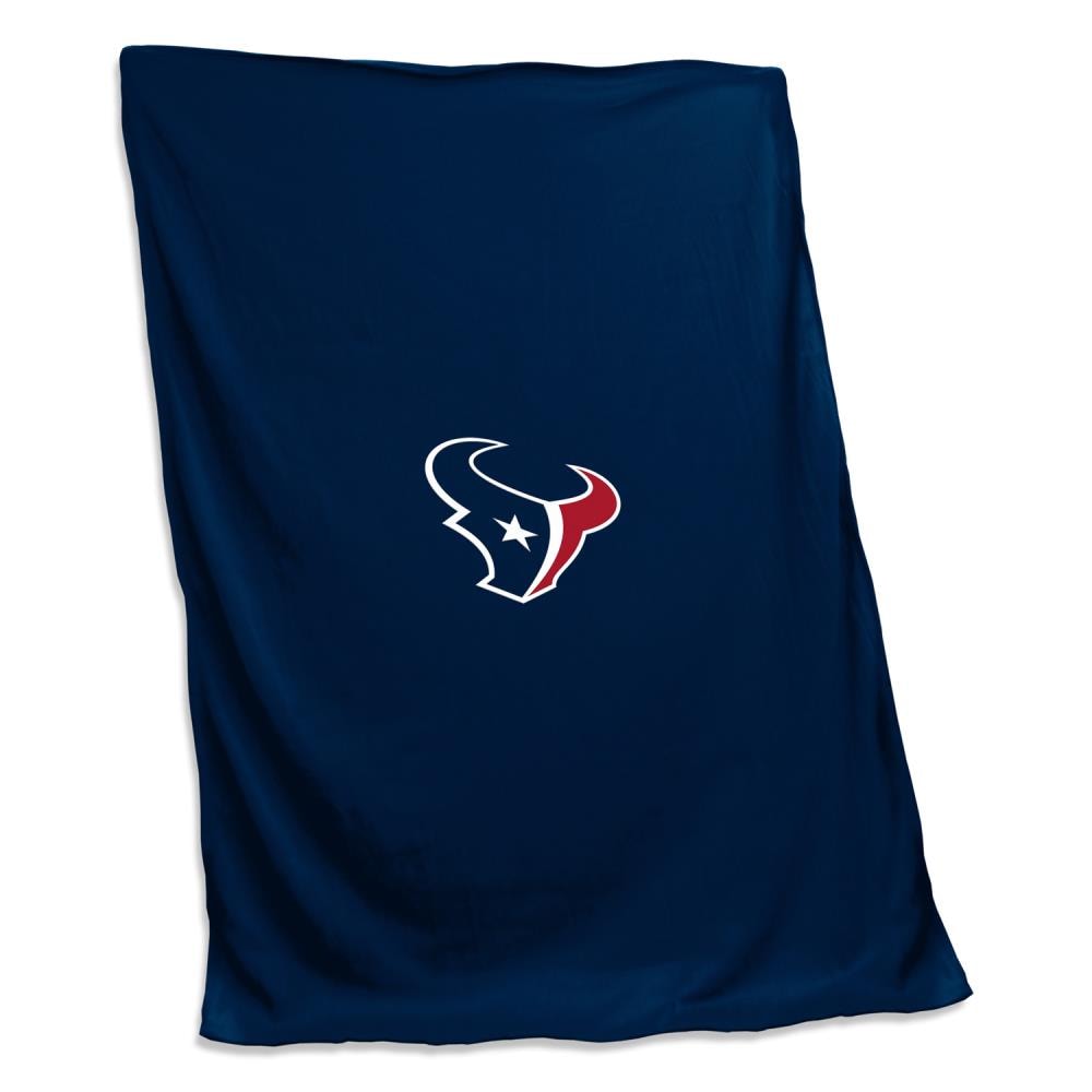 Logo Brands Houston Texans Sweatshirt Blanket Blue 60-in x 80-in