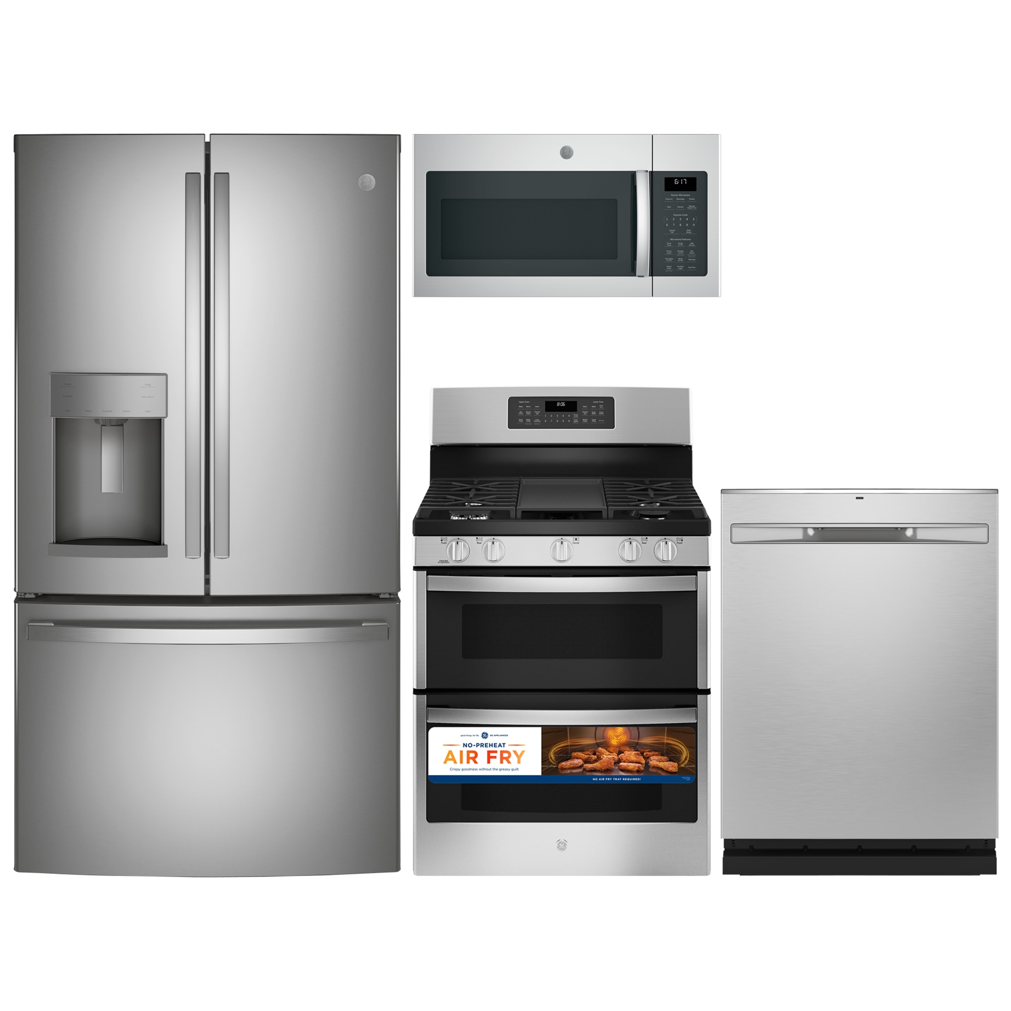 GFD28GELDS in Fingerprint Resistant Black Slate by GE Appliances in  Schenectady, NY - GE® 27.7 Cu. Ft. French-Door Refrigerator with Door In  Door