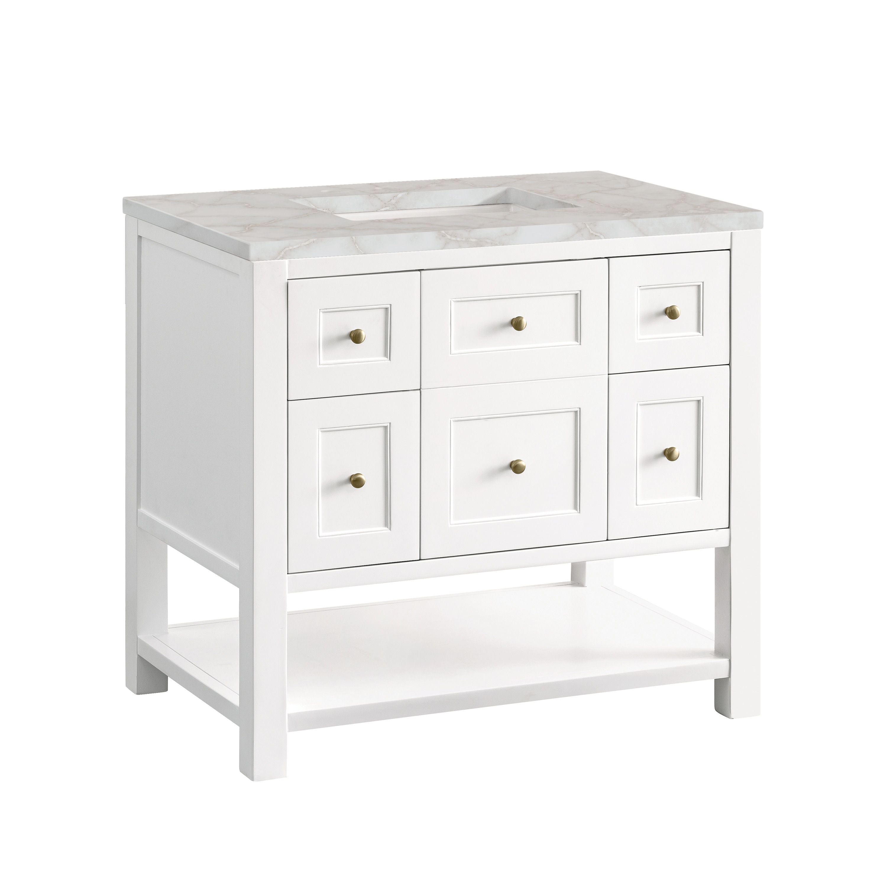 James Martin Vanities 330-V36-BW-3VSL Bath-Vanity-Combo - View #6