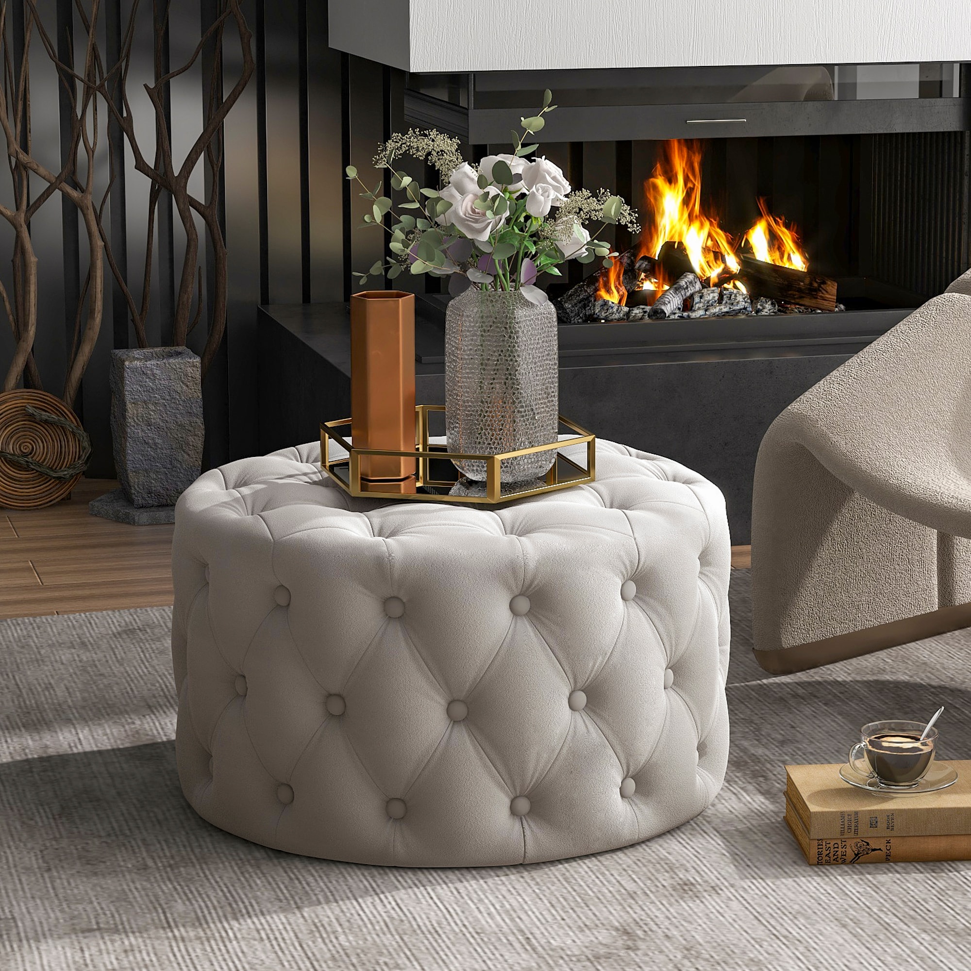 CASAINC MIYA BLUSH Indoor-Ottomans - View #3