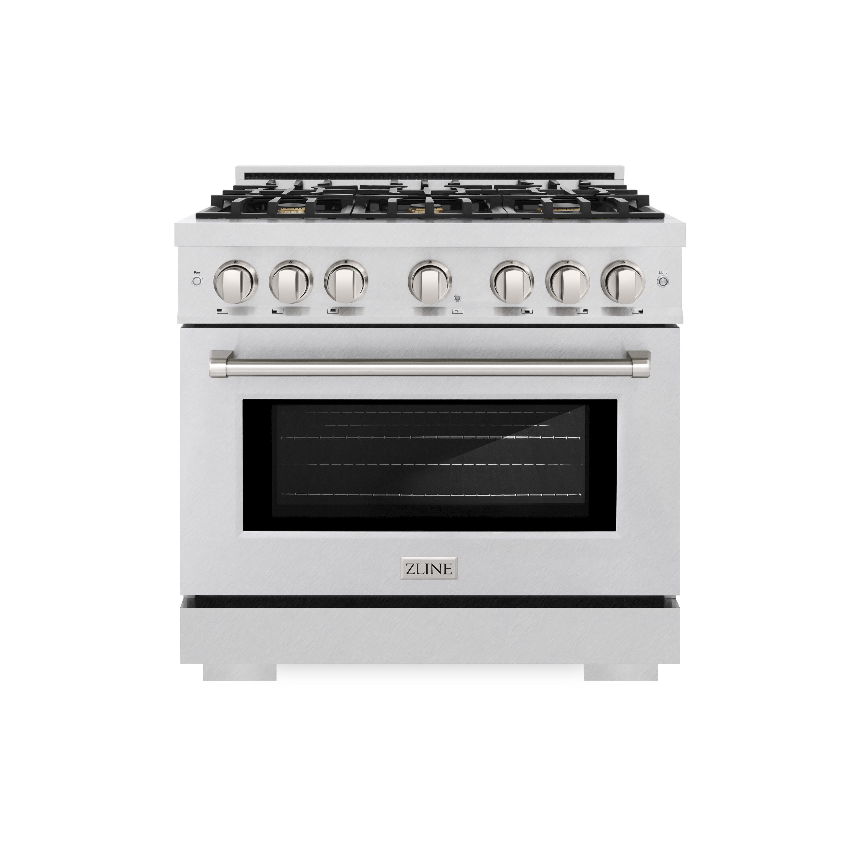 ZLINE KITCHEN & BATH HGRS-BR-36 Select 36-in 6 burners 5.2-cu ft Convection Oven Freestanding Liquid Propane Gas Range ( Fingerprint Resistant Stainless Steel w/Brass Burners )