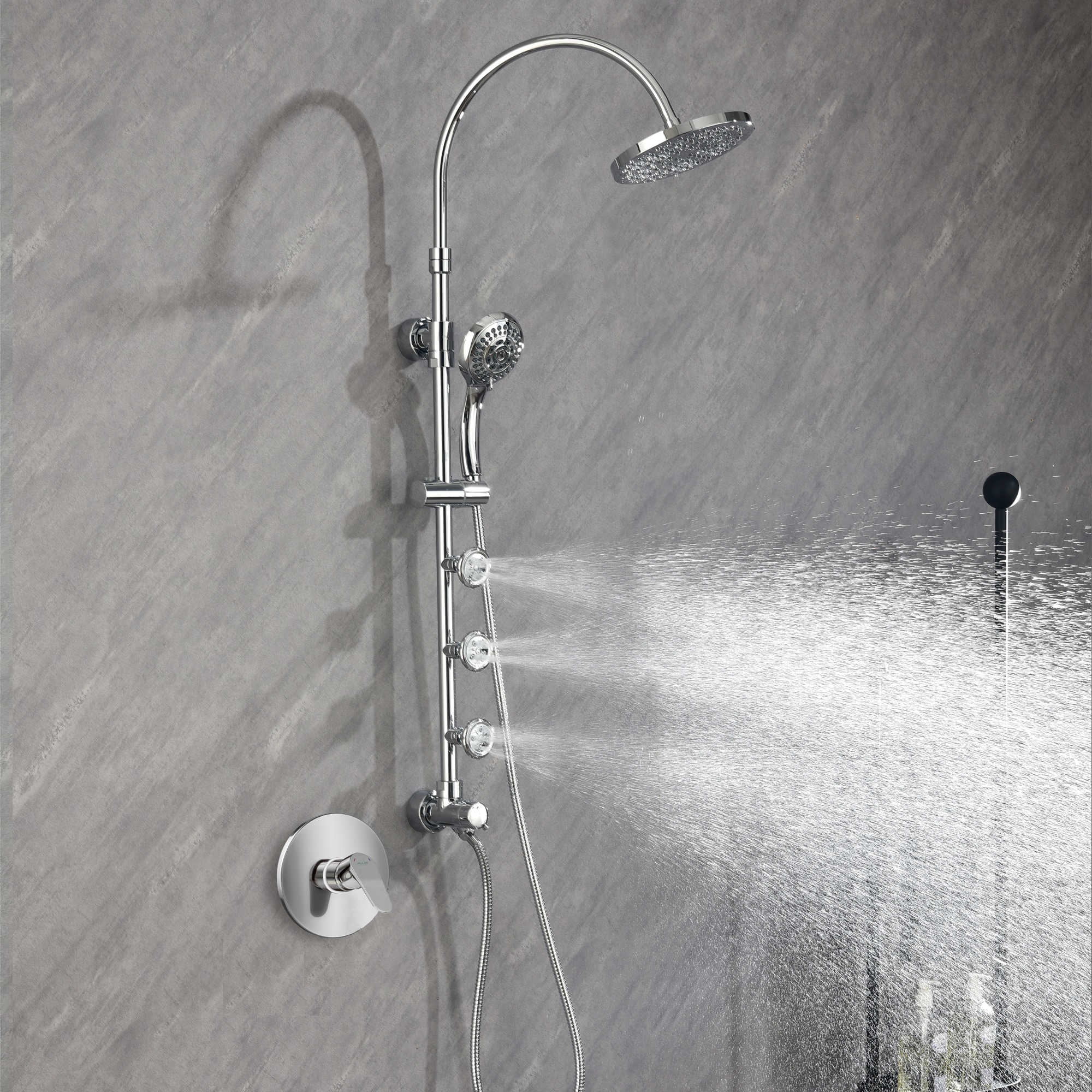 PULSE 7001-CH Showerhead-Bar-Panels - View #7