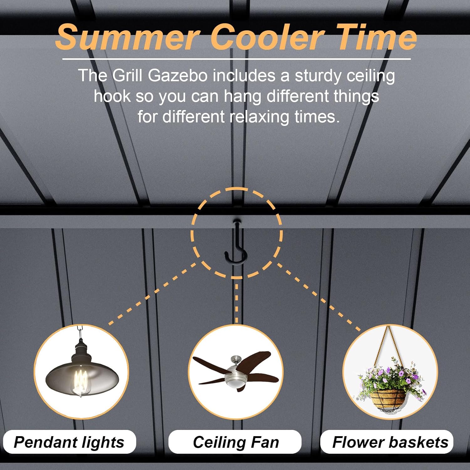 ALAULM LS-85IRON Wood-Resin-Gazebos - View #7