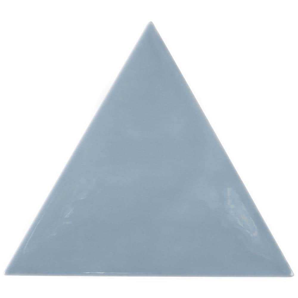 Artmore Tile EXT3RD104981 Sample- Polygon Blue 4-in x 6-in Polished Ceramic Subway Wall Tile