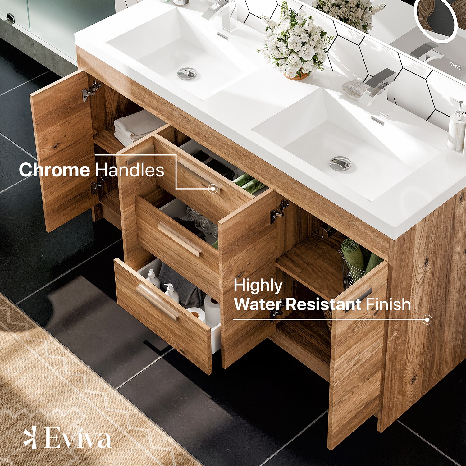 Eviva EVVN1500-8-60NOK Bath-Vanity-Combo - View #4