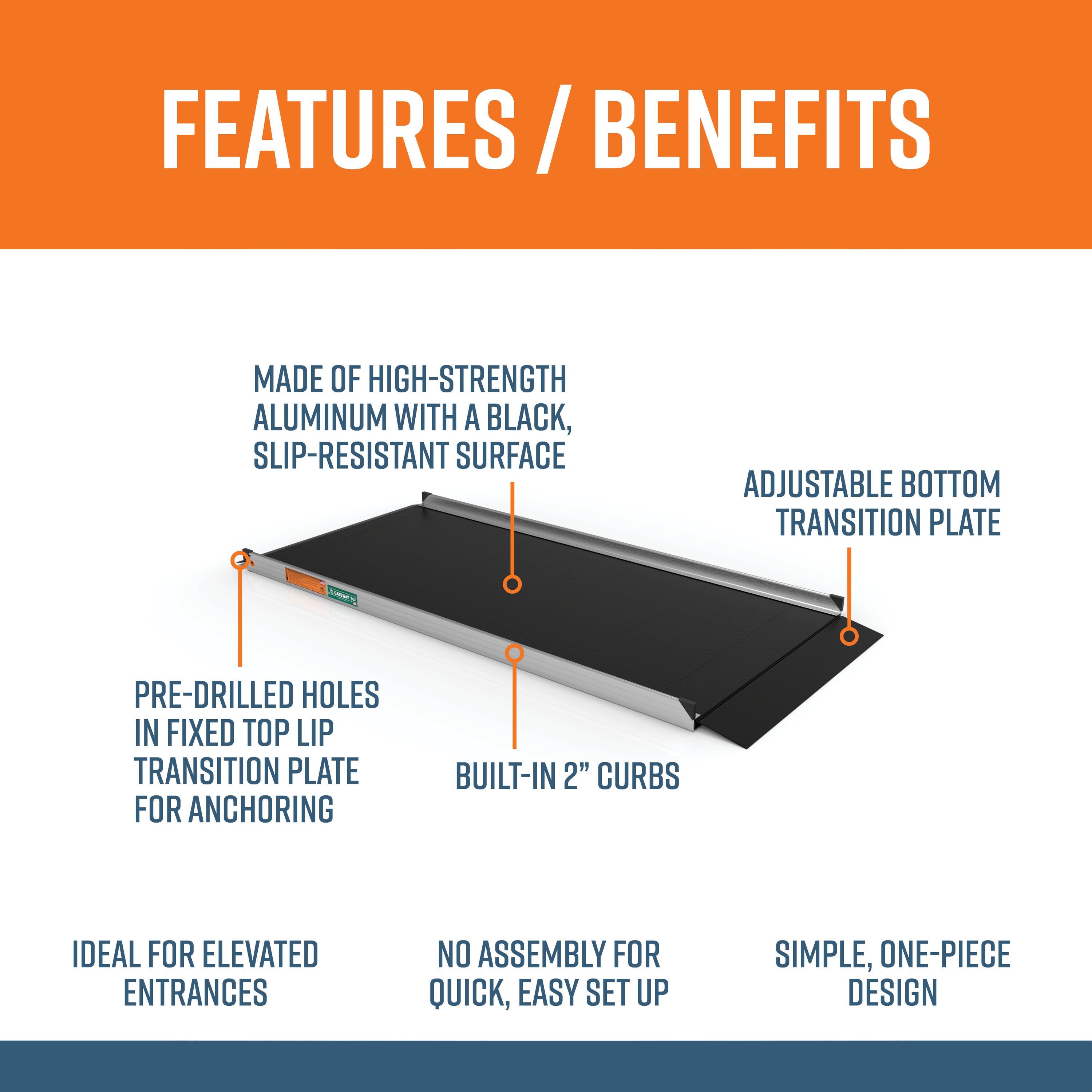 EZ-ACCESS G3G 07BLK Access-Ramps - View #2