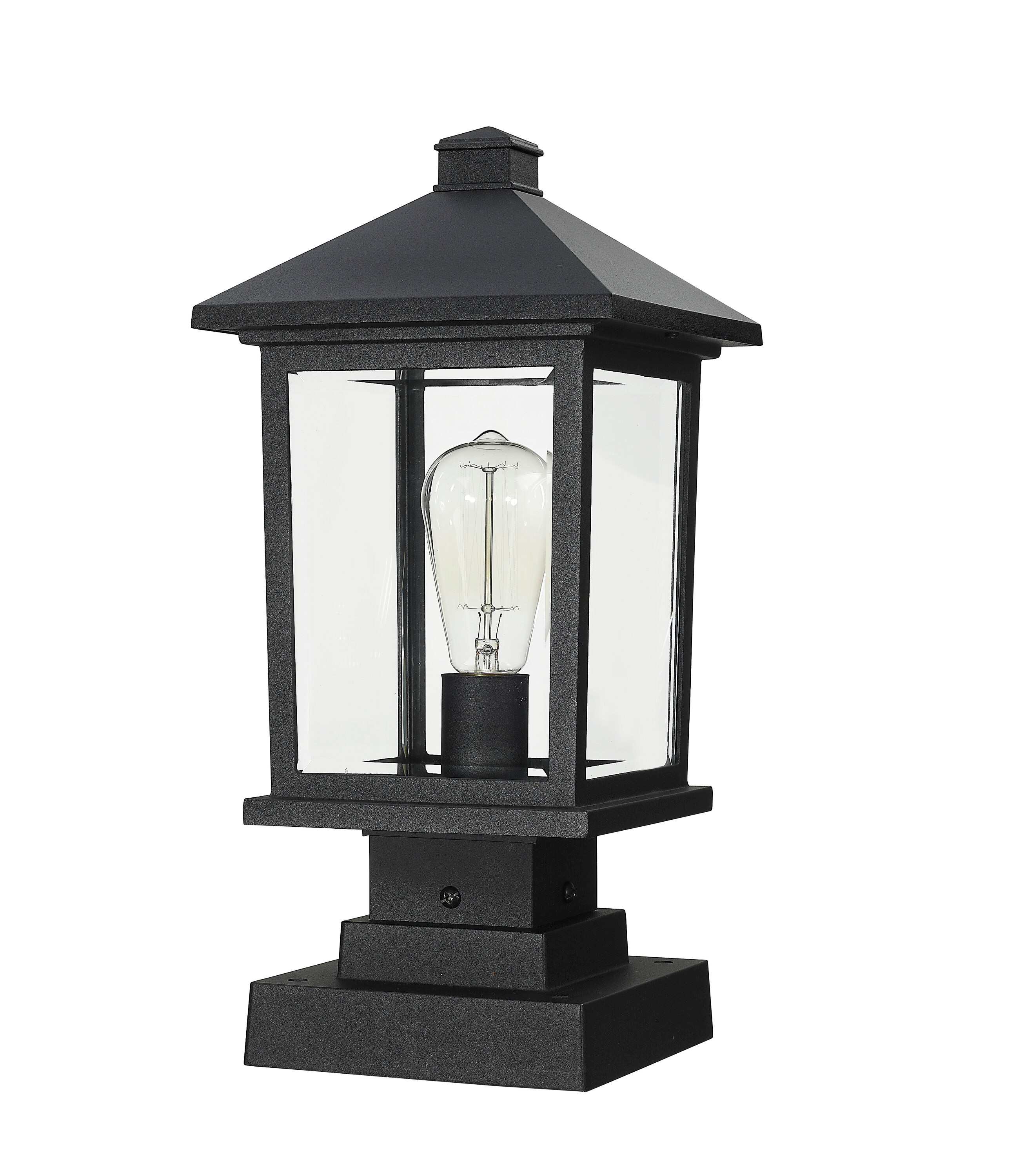 Z-Lite 531PHMS-SQPM-BK Post-Lights - View #5