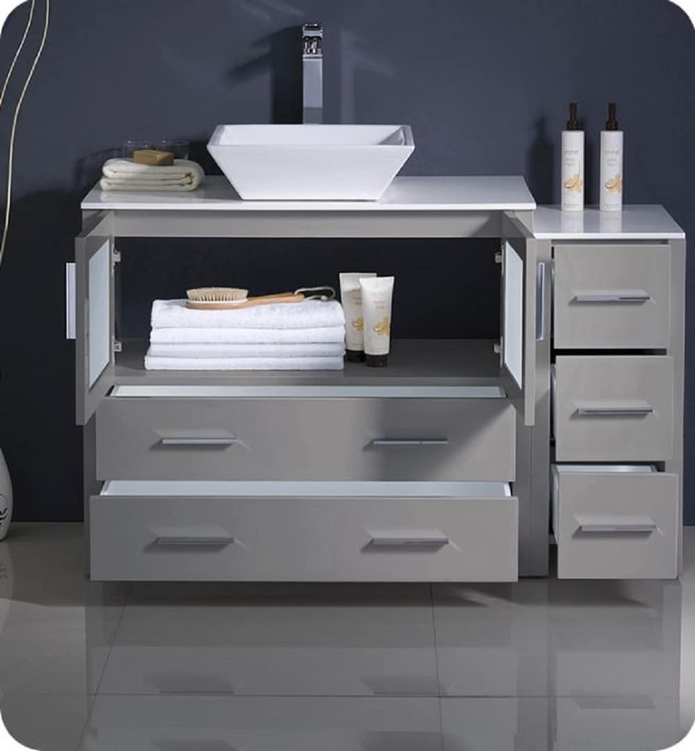 Fresca FCB62-3612GR-CWH-V Bath-Vanity-Combo - View #8