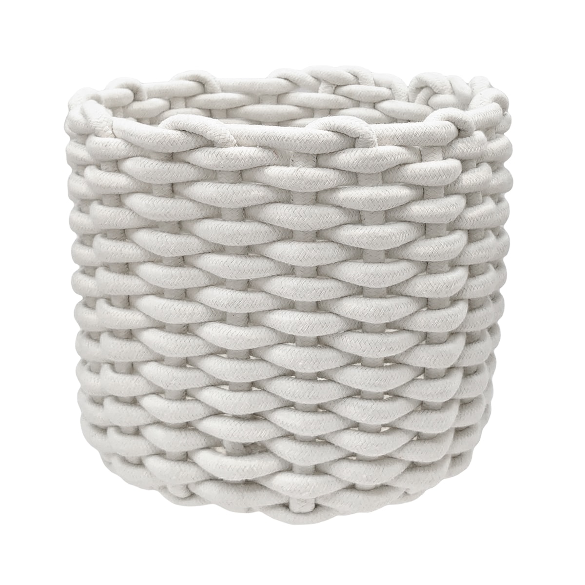 Origin 21 Coiled rope bin 12-in W x 10-in H x 12-in D White