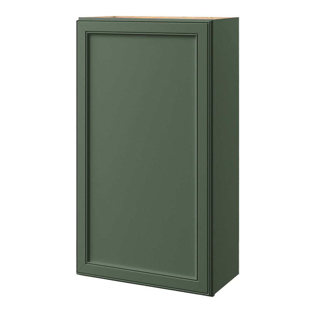 allen + roth 240HR Heathrow 24-in W x 42.125-in H x 12-in D Sage Wall Fully assembled Cabinet (Recessed Panel Square)