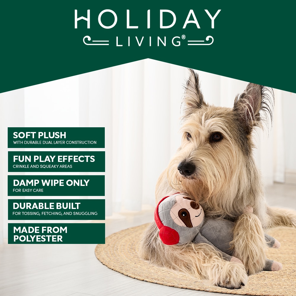 Holiday Living Polyester Plush Dog Toy YT2501 at Lowes