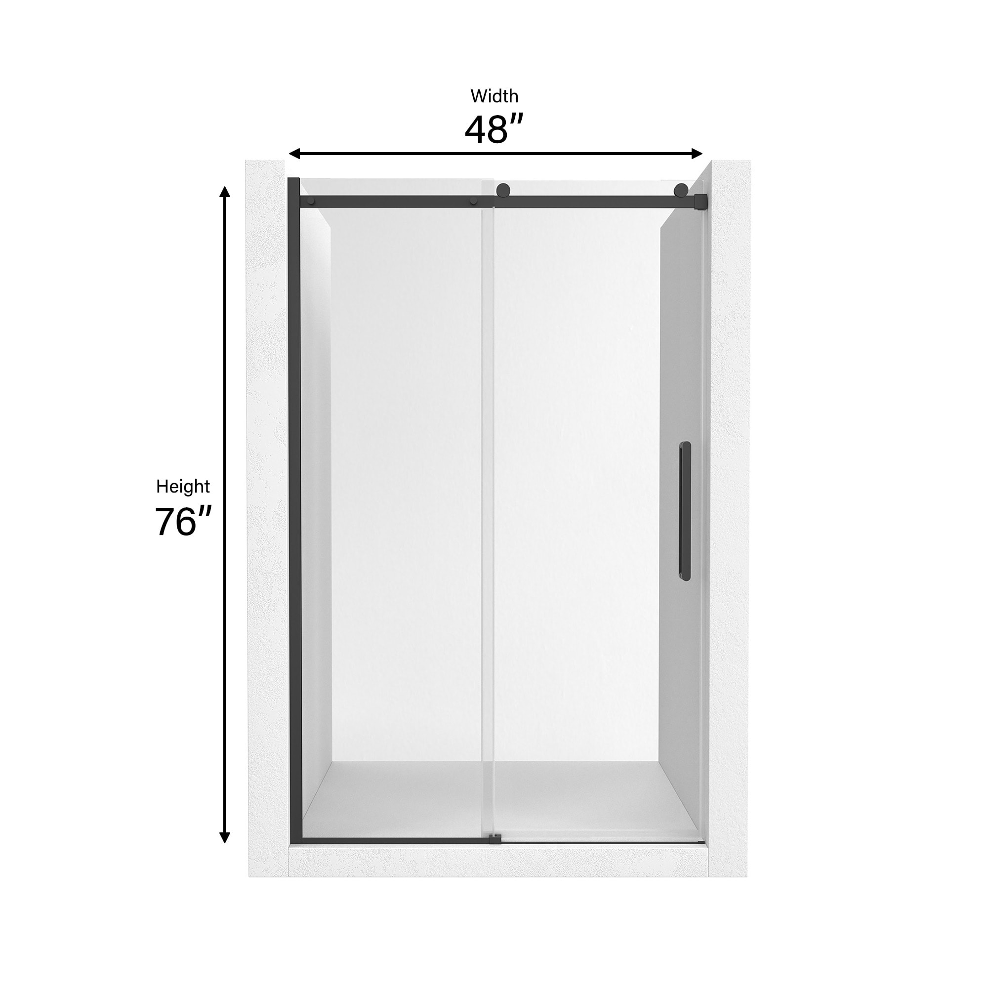 CASAINC SL-TL-D76 Shower-Doors - View #3