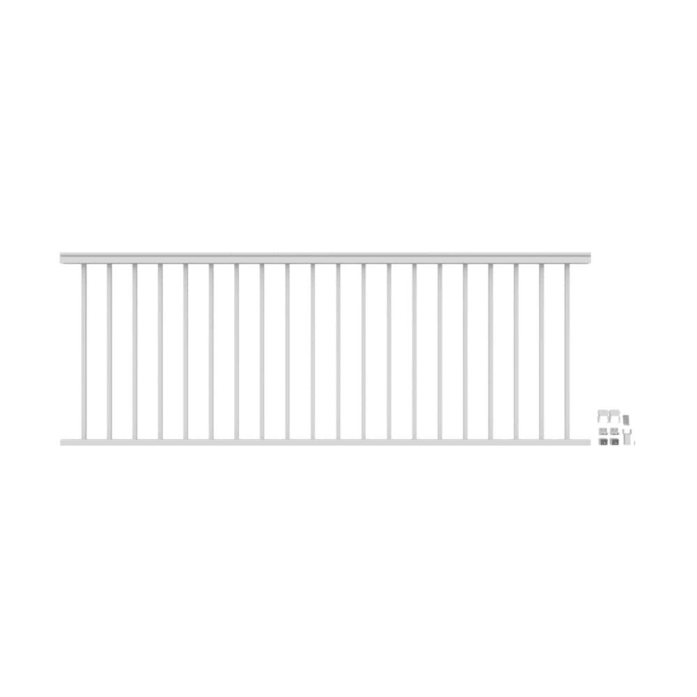 Freedom 73043040 VersaRail Classic 8-ft x 36-in White Aluminum Deck Rail Kit
