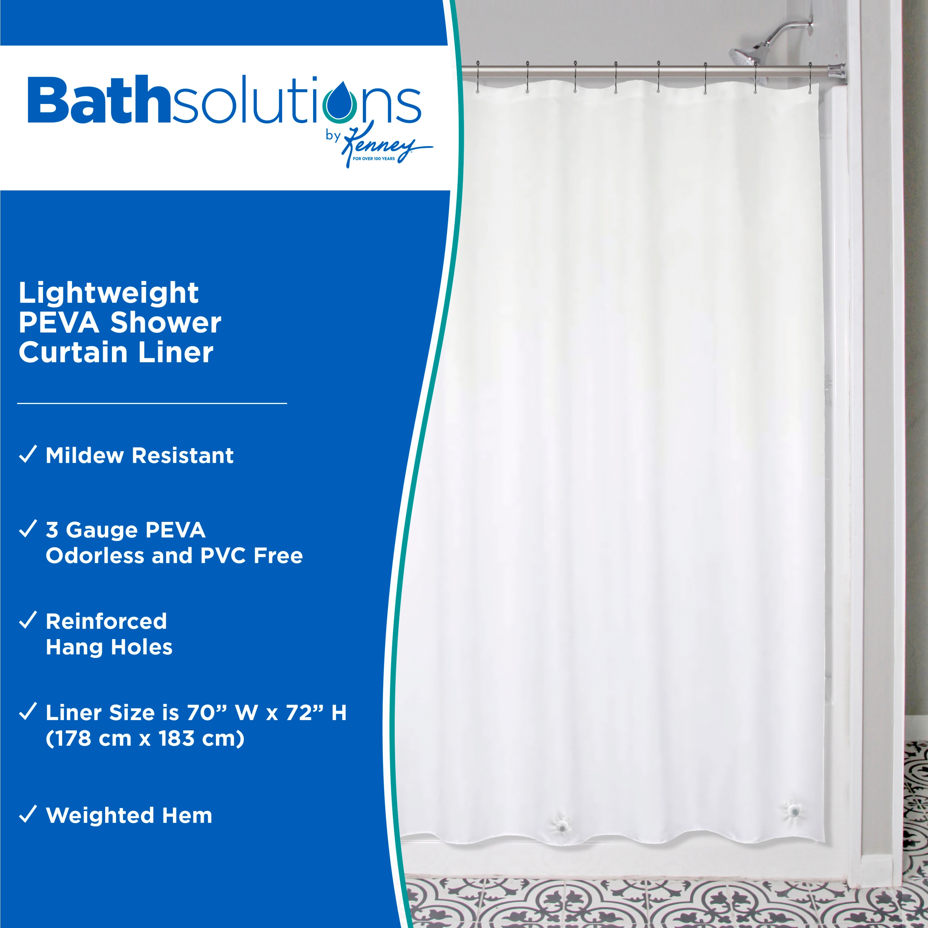 Kenney KN61430V1PK2 Shower-Curtains-Liners - View #2