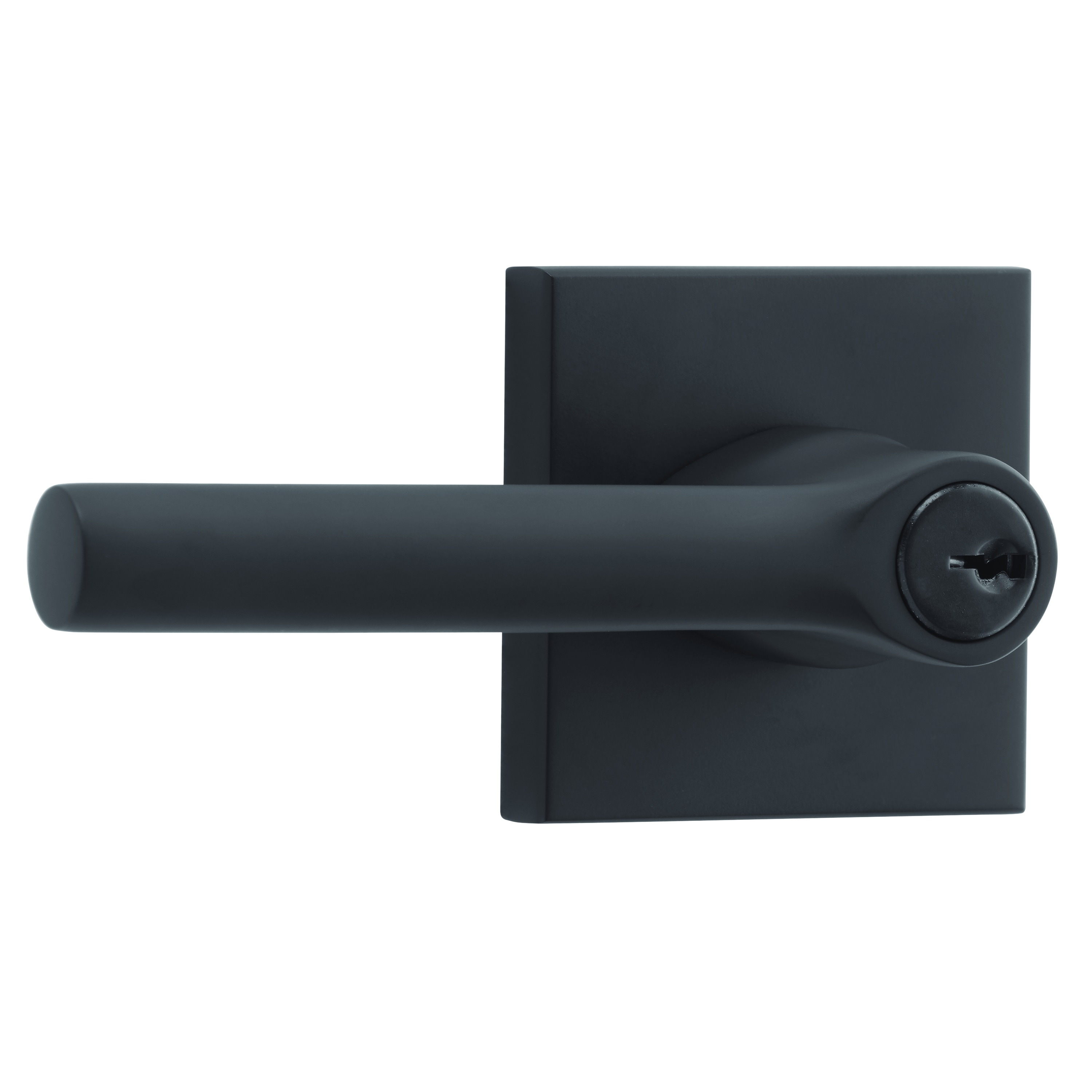 Baldwin ENTUBCSR190 Reserve Reserve Satin Black Interior/Exterior Keyed entry Door Handle