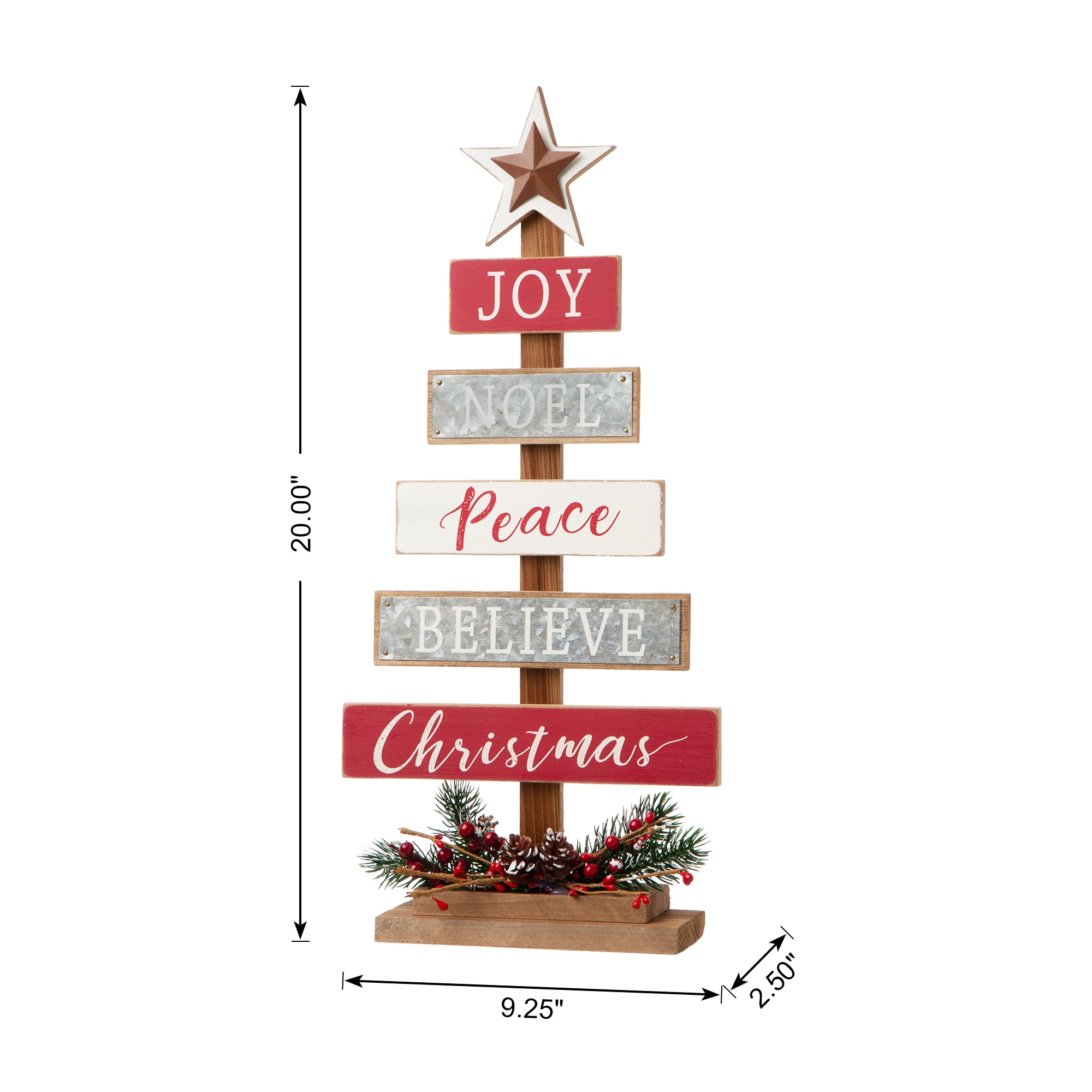 Glitzhome GH2004700084 Table-Christmas-Decorations - View #6