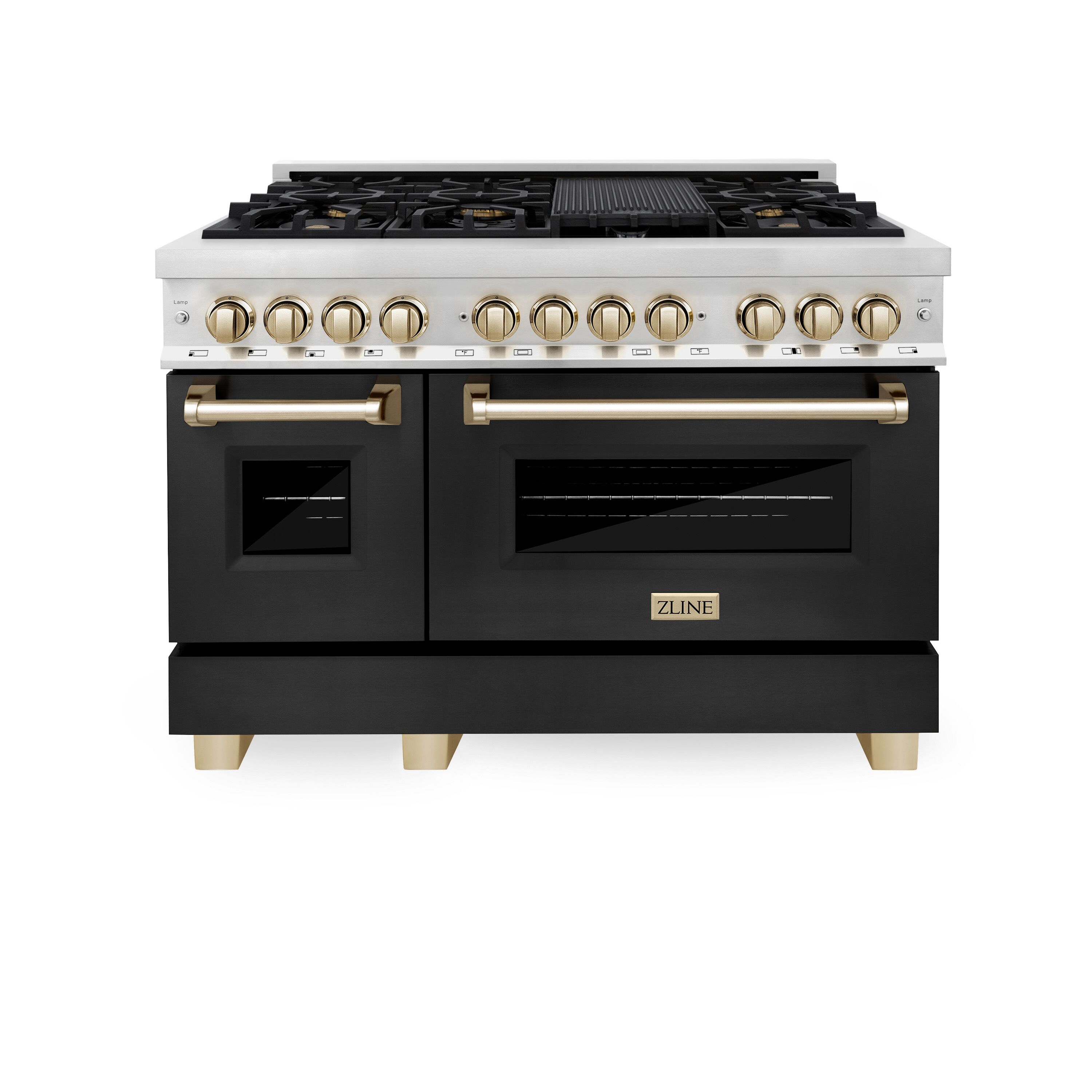 ZLINE KITCHEN & BATH RAZ-BLM-48-G Double-Dual-Fuel-Ranges - View #2