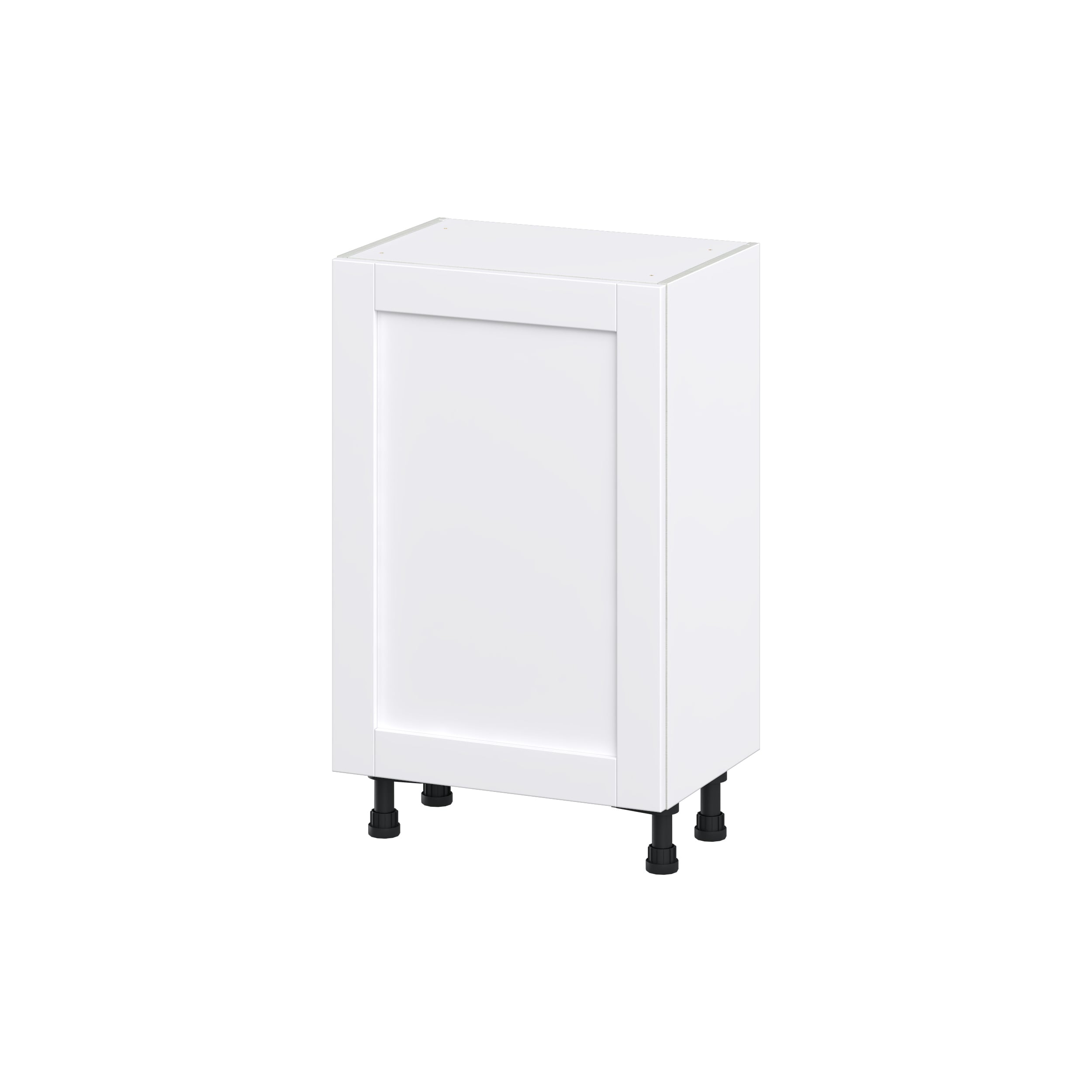 Hugo&Borg Rosemont 9-in W x 34.5-in H x 14-in D Glacier White Base Fully Assembled Cabinet (Flat Panel Shaker Door Style)