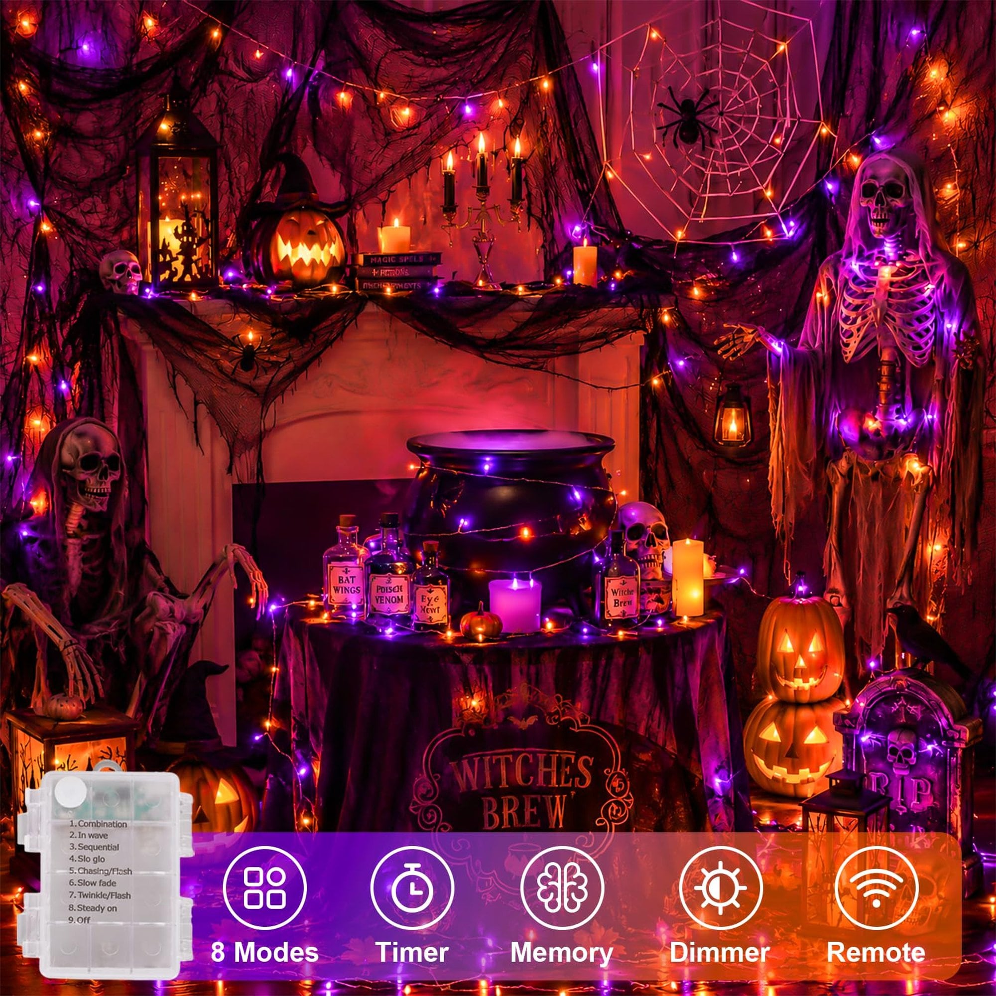 Numhew NHBEN406601 Halloween-String-Lights - View #2
