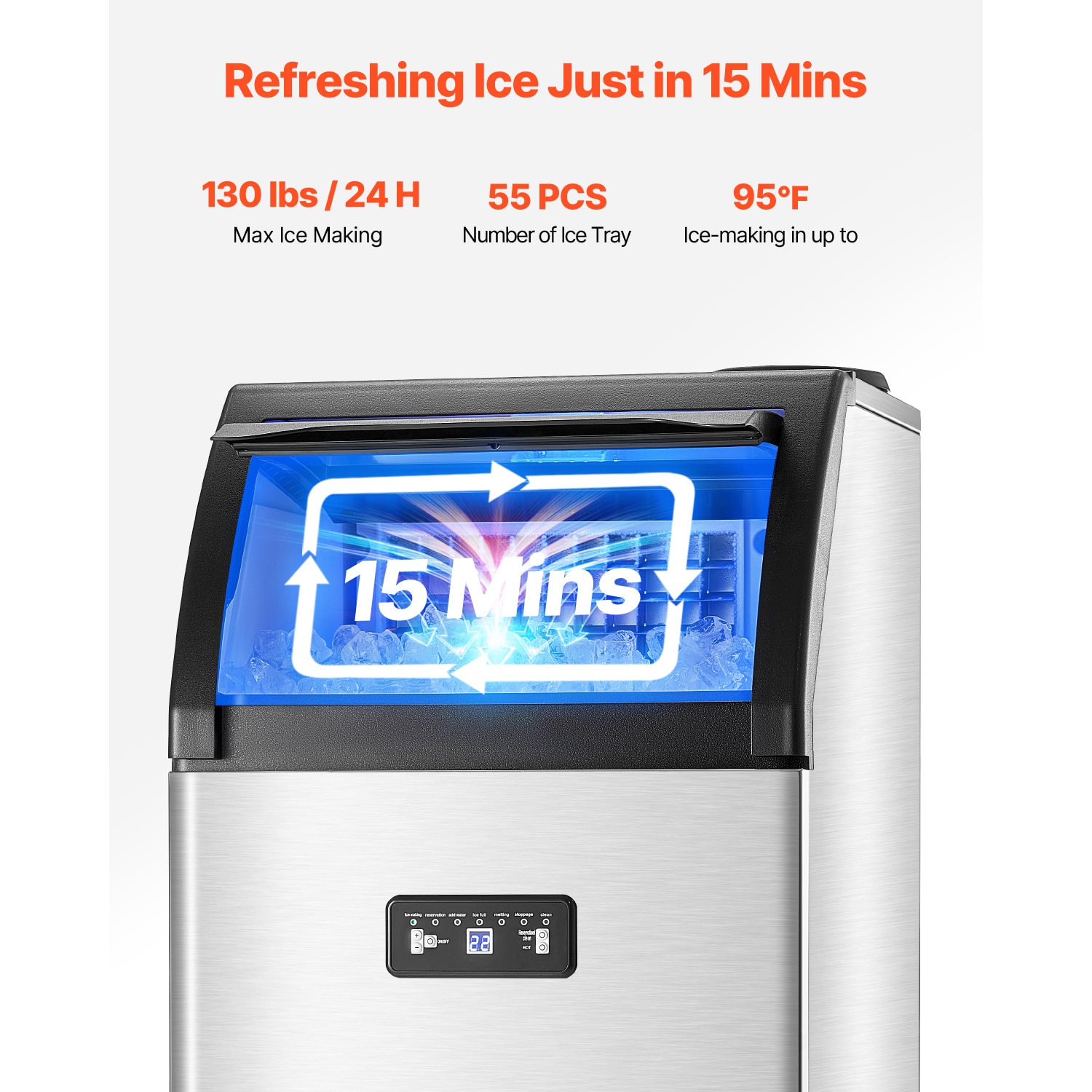 VEVOR FSJQS806QSJ6L0001V1 Ice-Makers - View #3