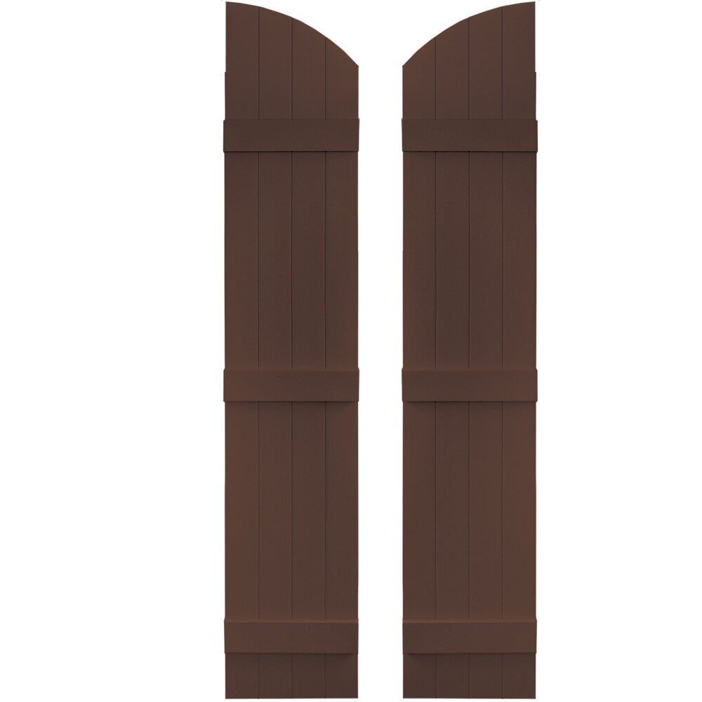 Vantage V5931469009 13.875-in W x 69-in H Chocolate Brown Exterior Shutters