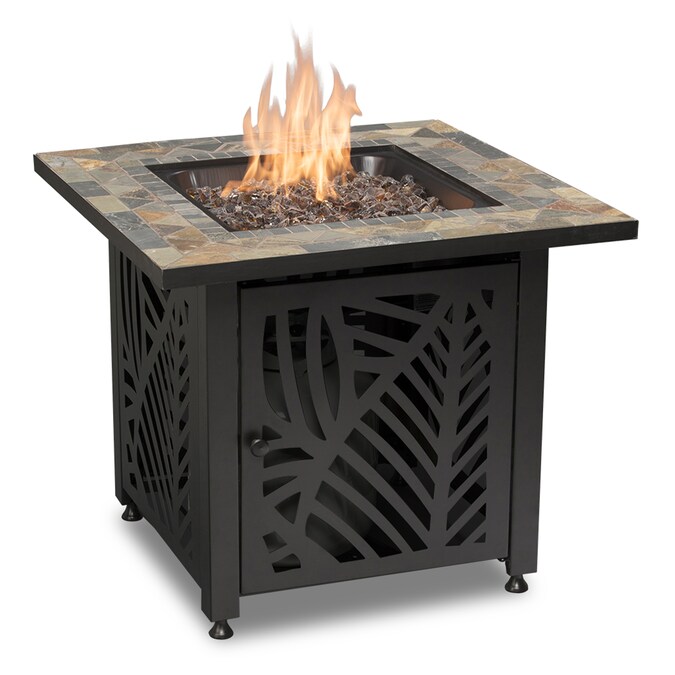 Endless Summer 30 In W 500000 Btu Black, Stainless Steel Propane Fire Pit