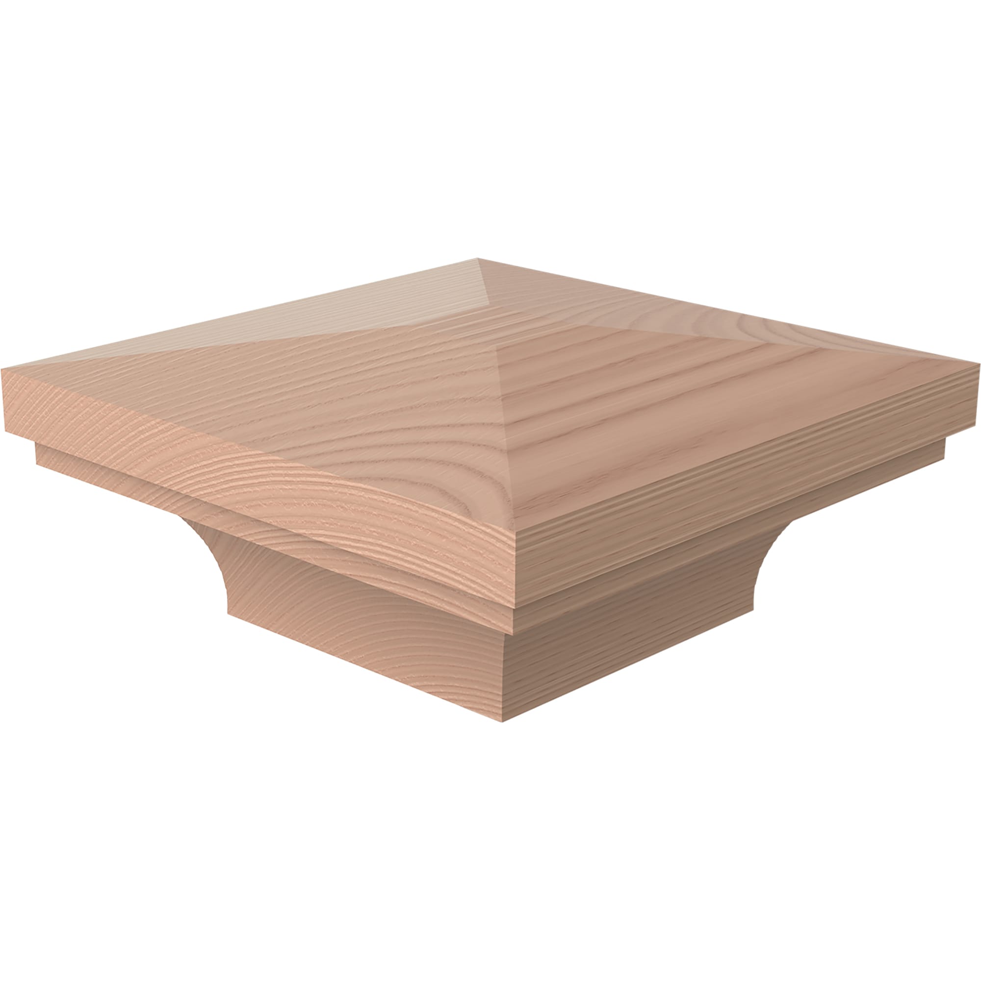 L.J. Smith Stair Systems LJ-9012-HM 6.125-in x 1.75-in Unfinished Hard maple Stair Newel Post Cap