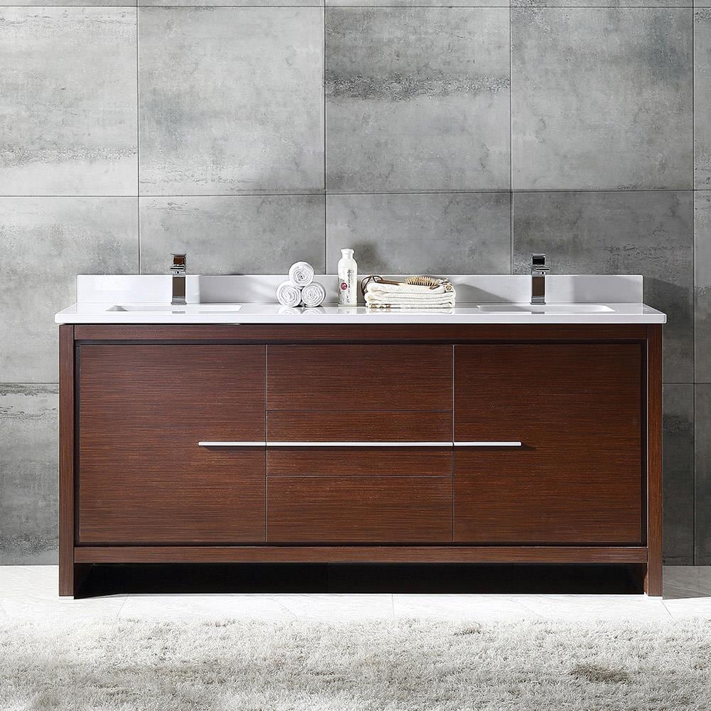 Fresca Allier 24 Wenge Brown Modern Bathroom Vanity w/ Mirror