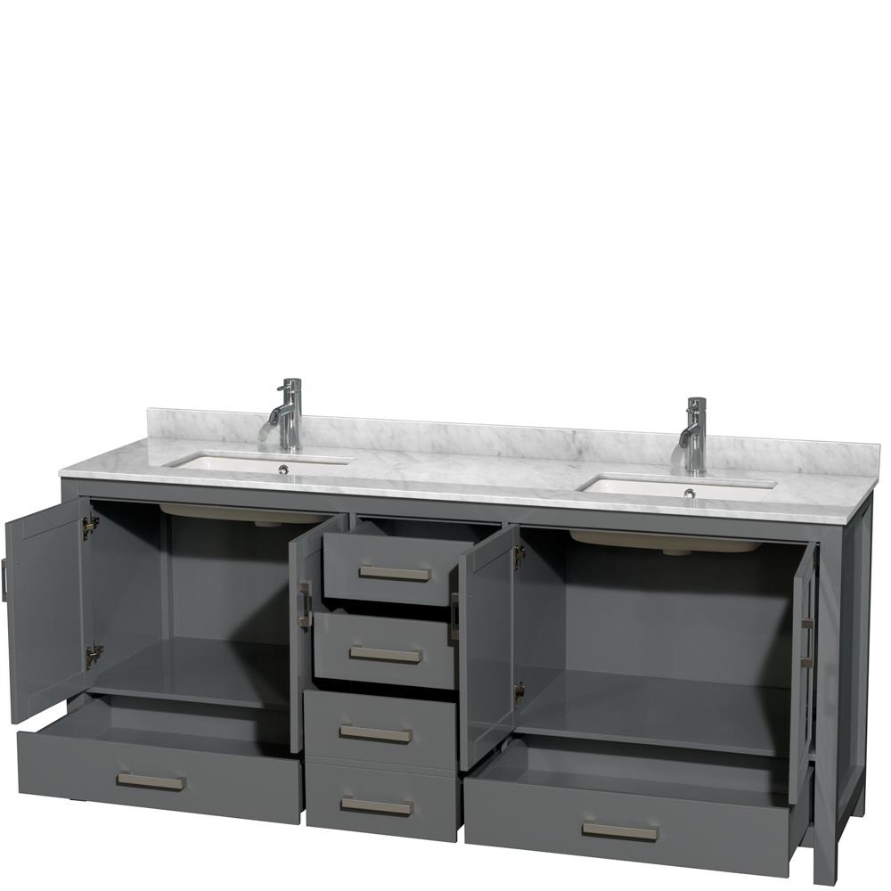 Wyndham Collection WCS141480DKGCMUNSMXX Bath-Vanity-Combo - View #2