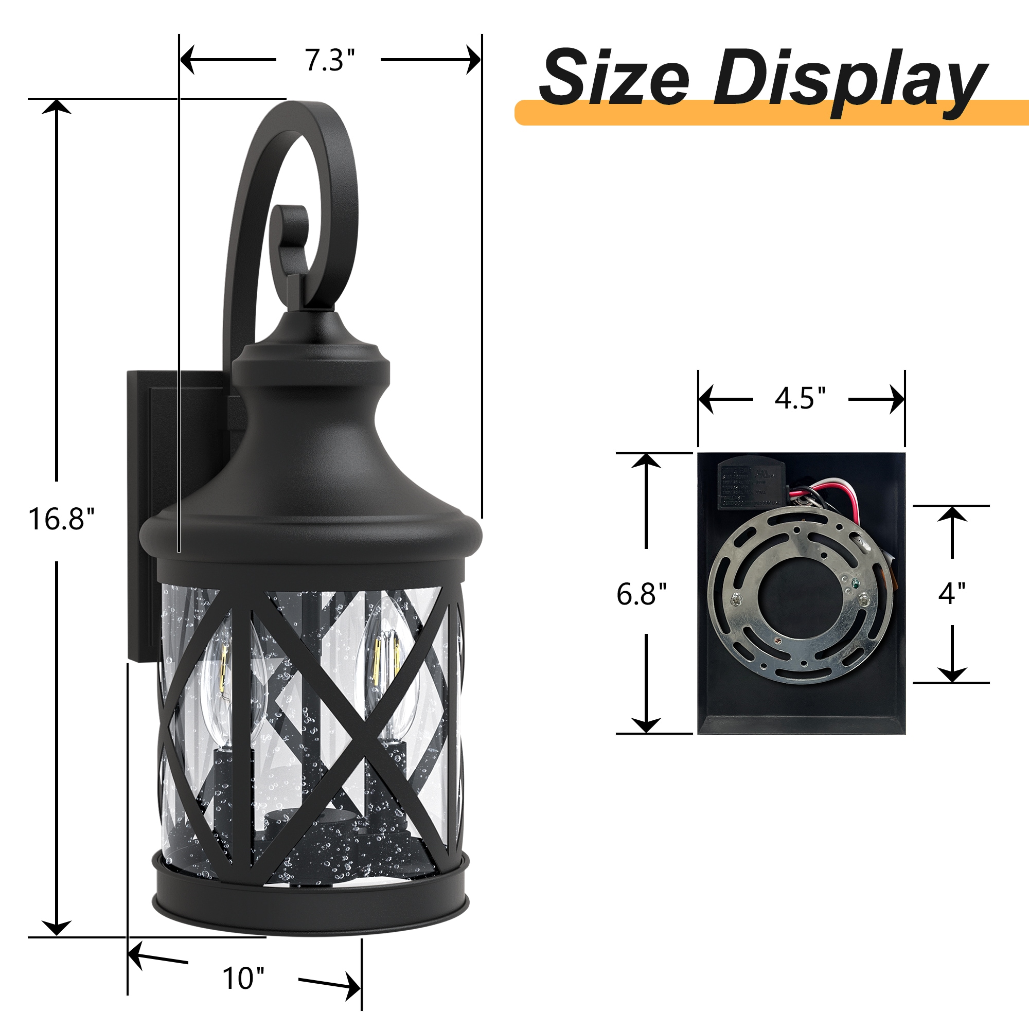 Maxax 7017-2BK Outdoor-Wall-Lighting - View #4