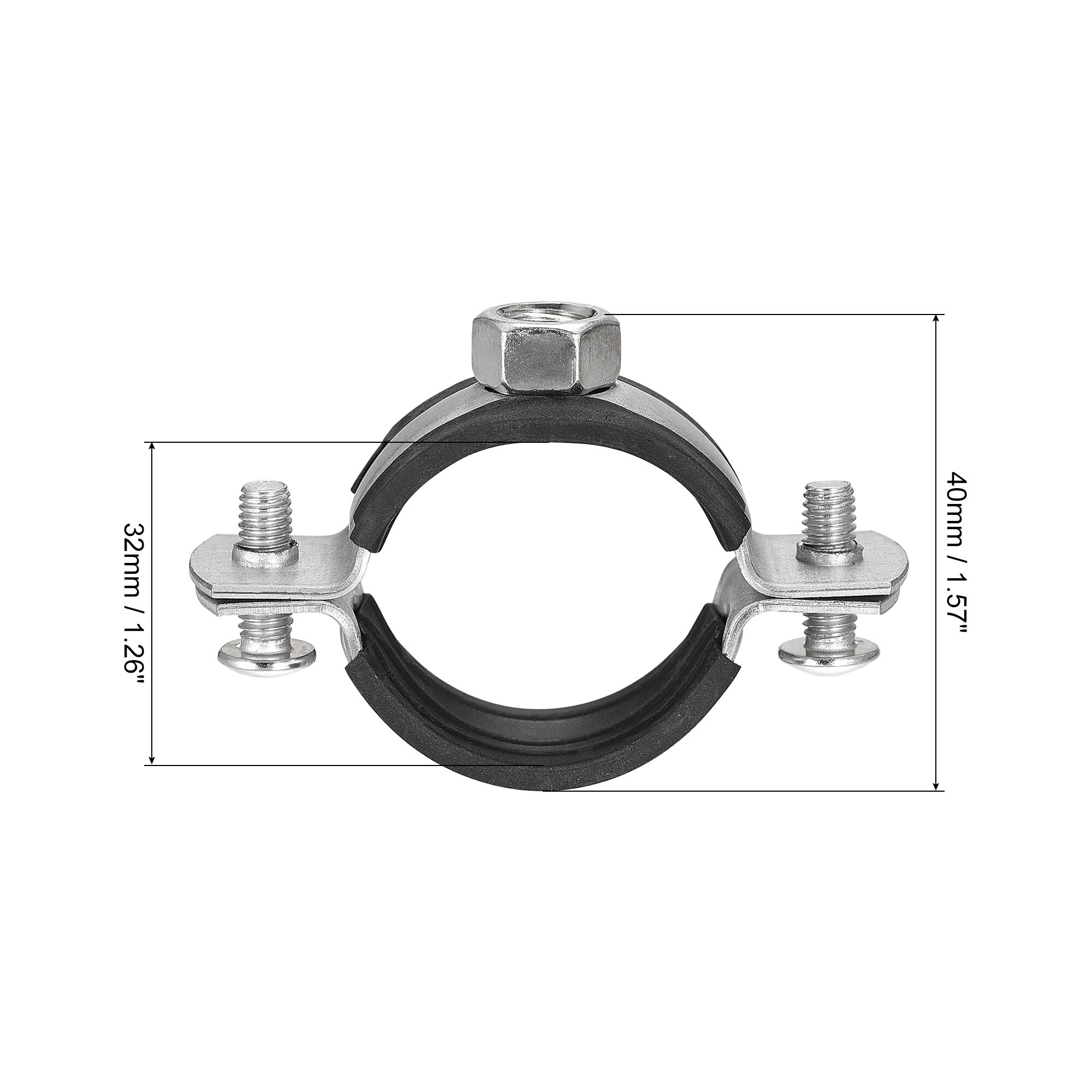 Unique Bargains S26031900UX3830 Pipe-Support-Clamps - View #3