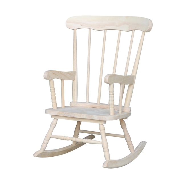 Natural Kids Rocking Chair, Toddler Rocking Chair With Straps