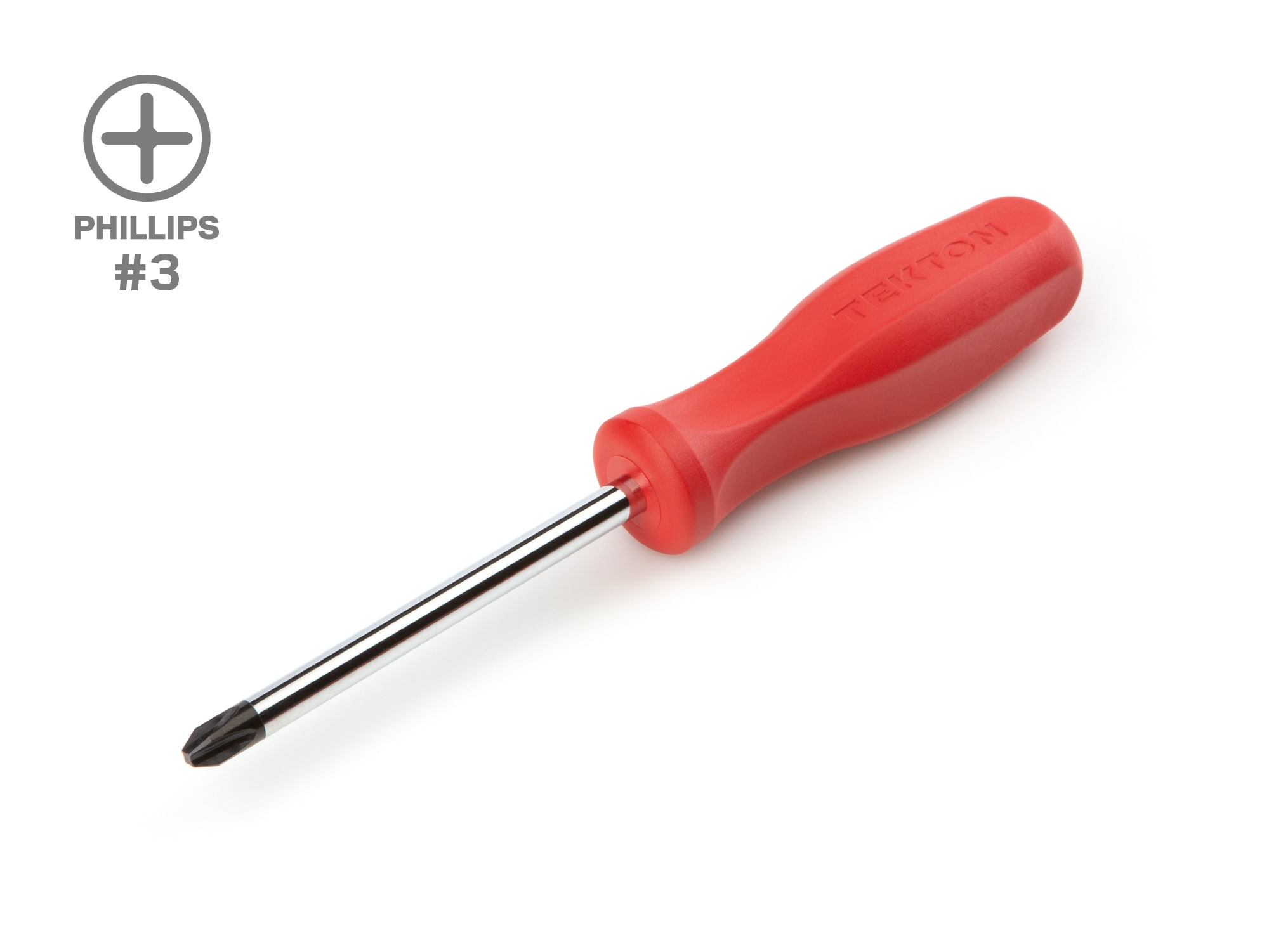 TEKTON DSP31003 #3 Hard Handle #3 4-in Phillips Screwdriver