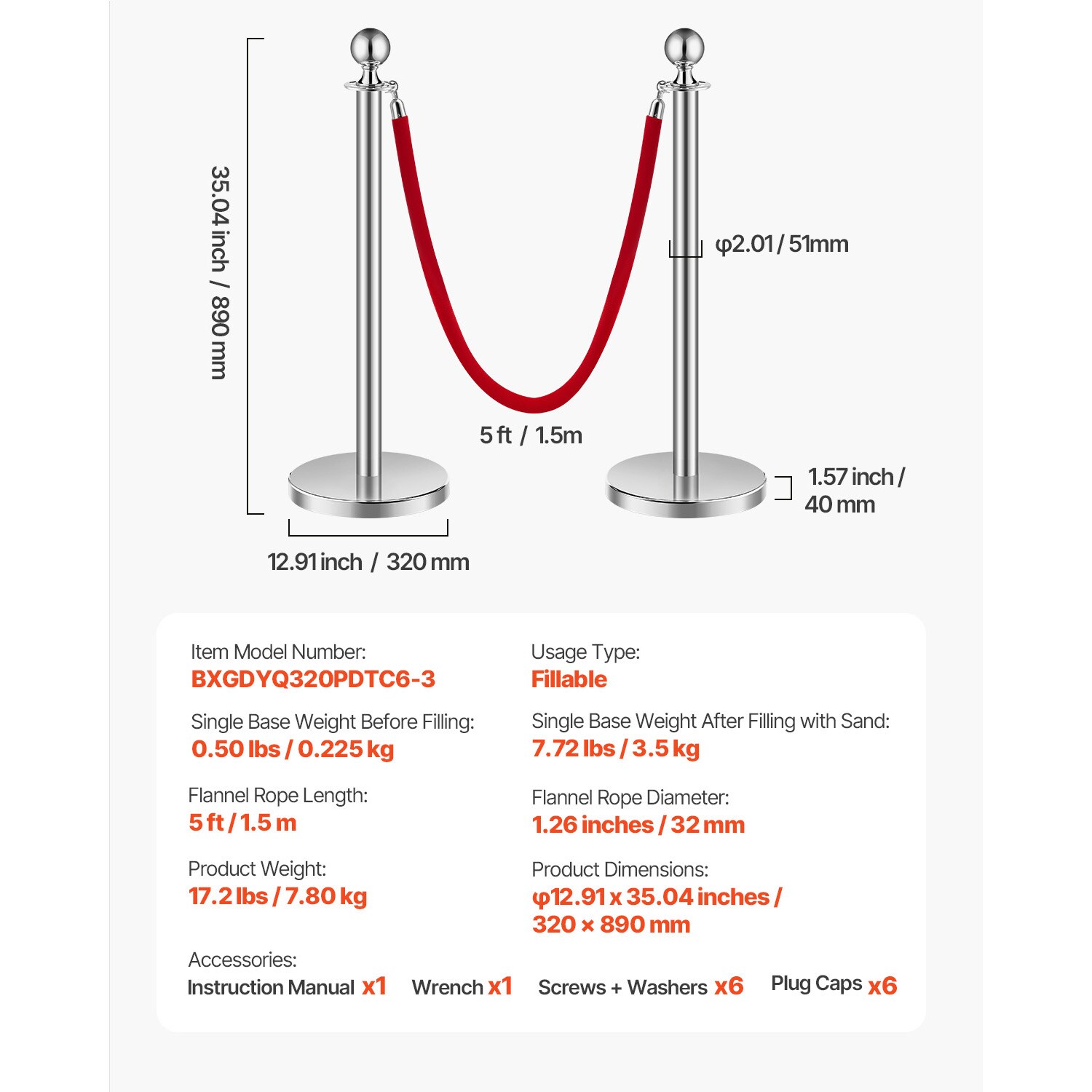 VEVOR SCQTGLZDSDYS13095V0 Commericial-Crowd-Control-Barriers - View #7