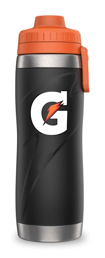 Iron Flask Sports Water Bottle - 3 Lids - 32 oz - Fire, Orange