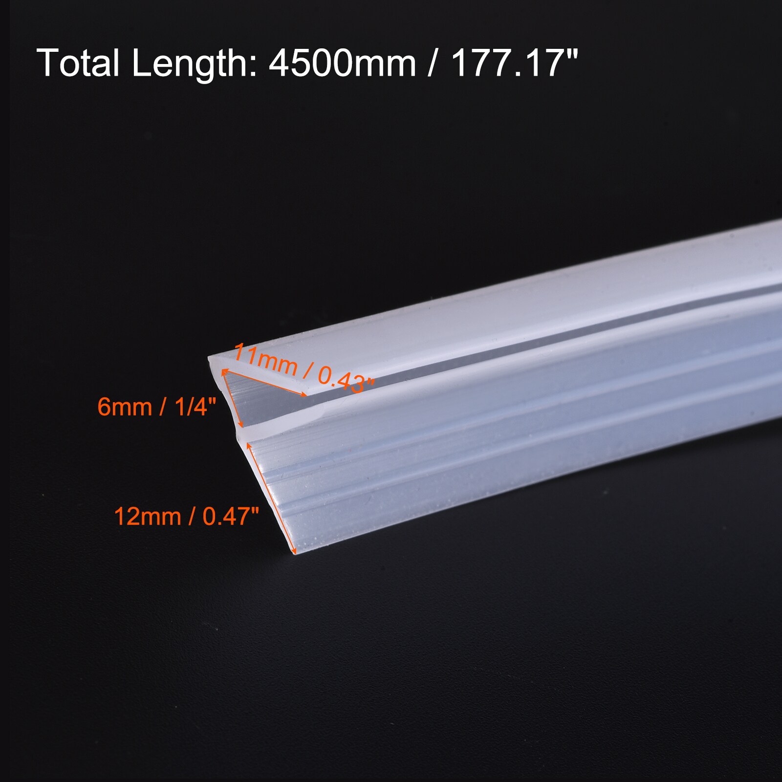 Unique Bargains S25093000UX9199 Tub-Shower-Door-Waterproof-Stripping - View #2