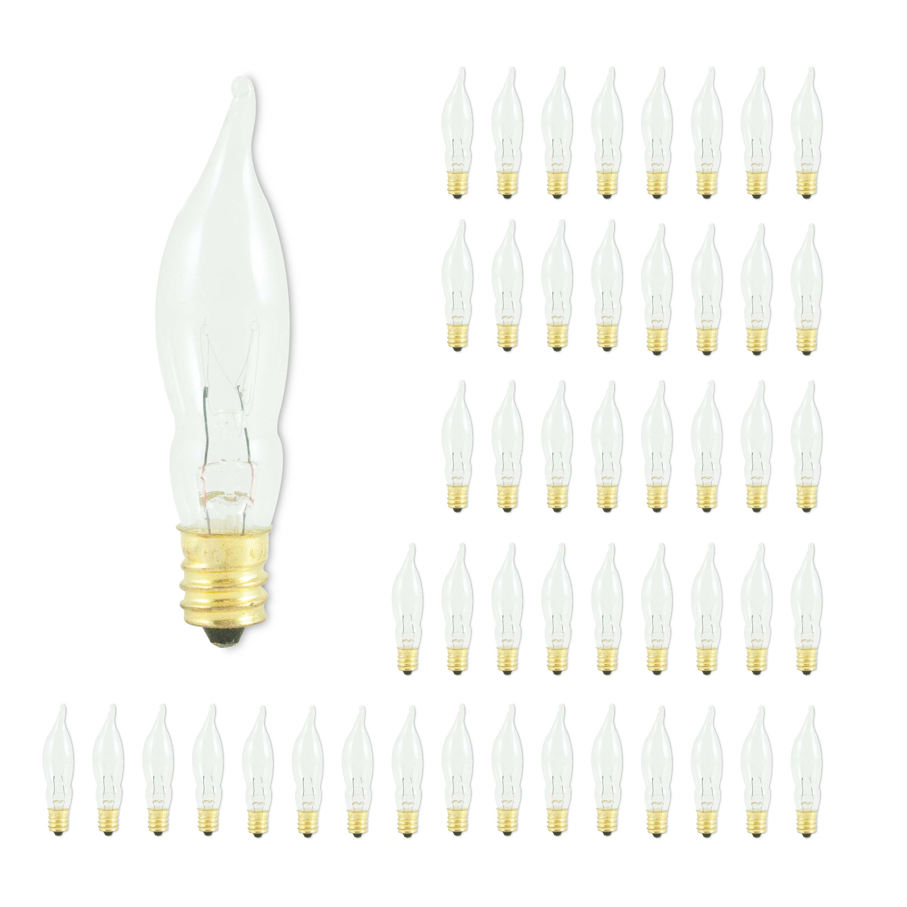Bulbrite CA5 Warm White Candelabra Base (E-12) Dimmable Incandescent Light  Bulb in the Decorative Light Bulbs department at