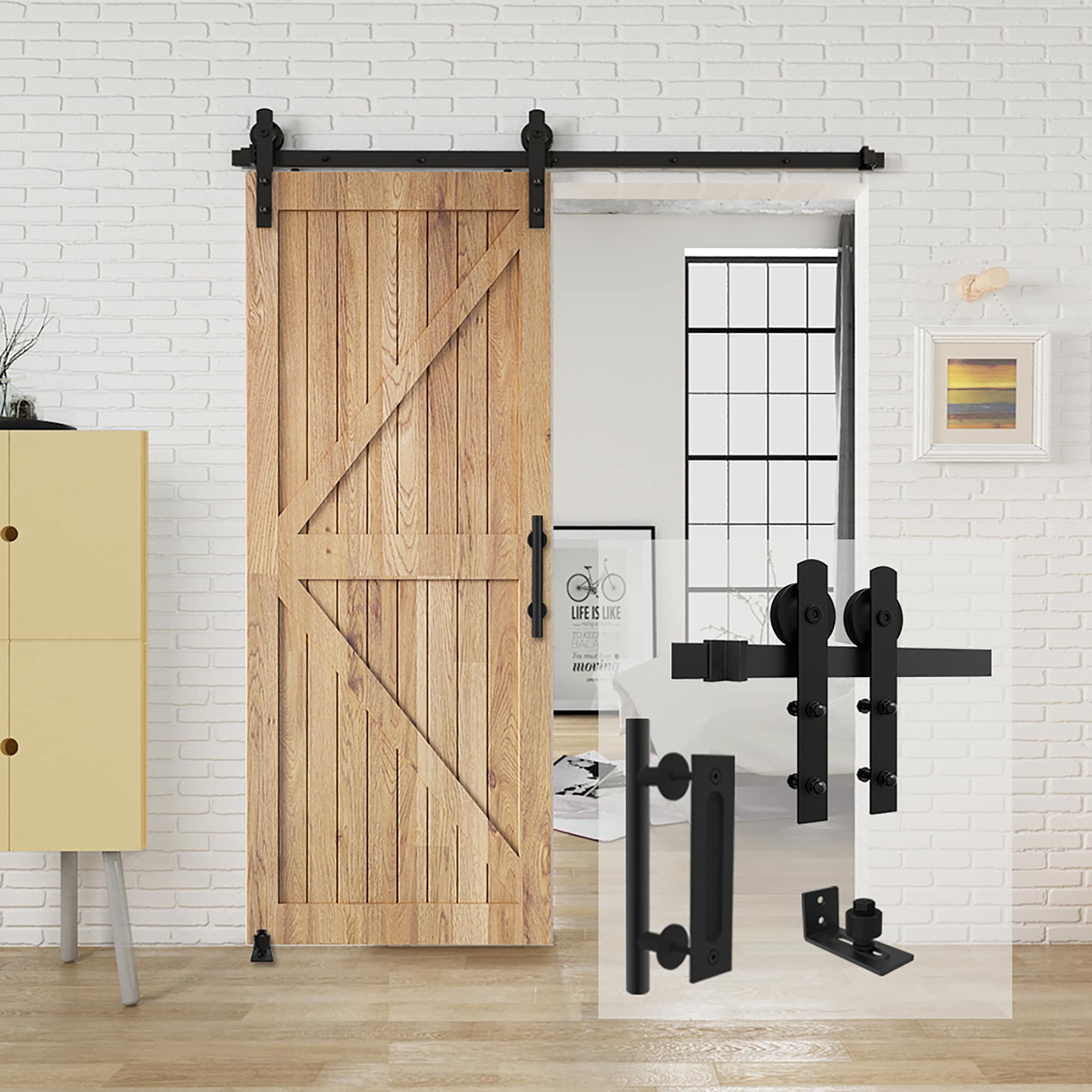 Clihome X0029GD10P-LTC Barn-Door-Roller-Kits - View #4