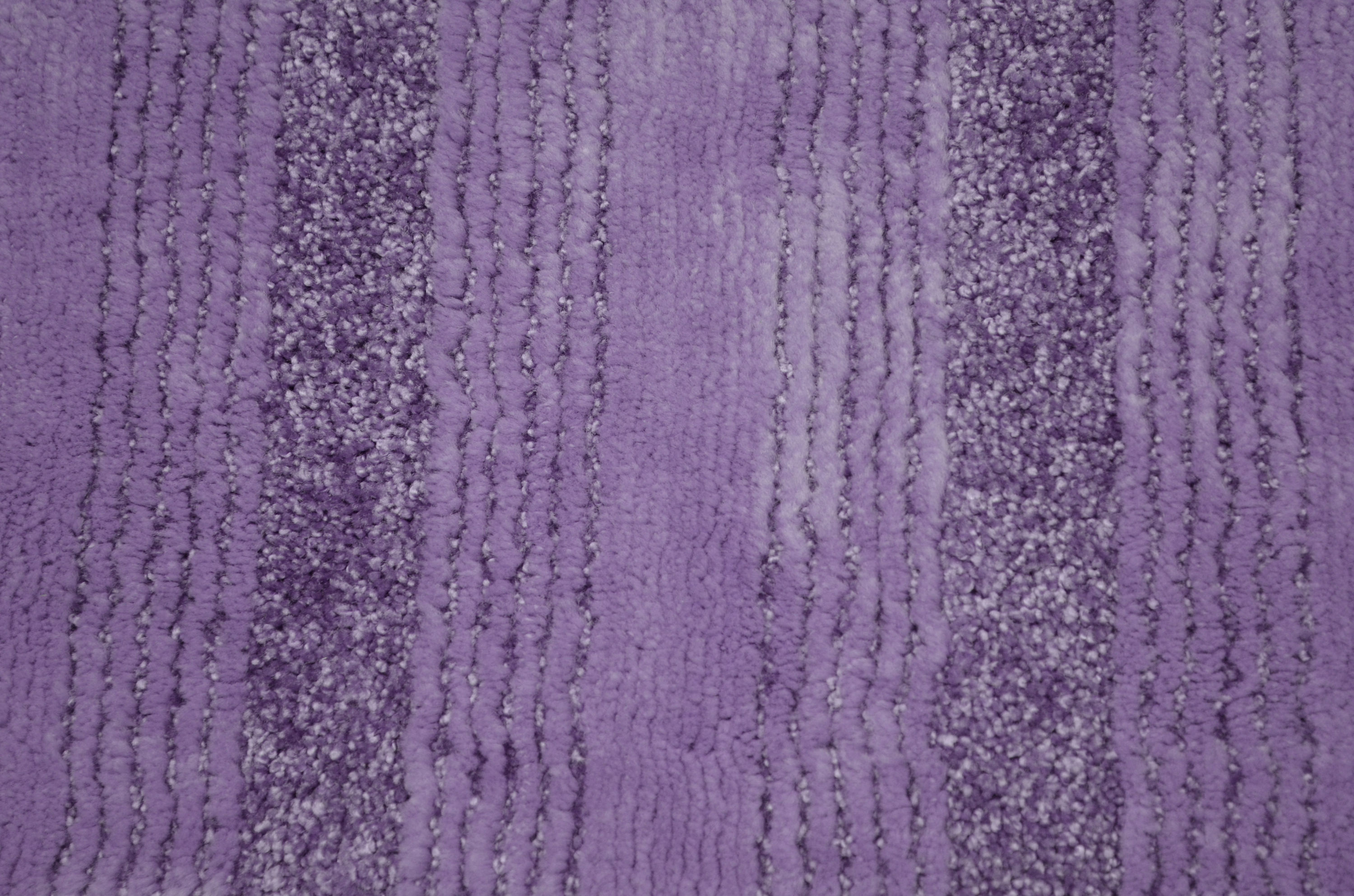 Finest Luxury Washable Nylon Shag Bath Rug, or Set in Purple - On